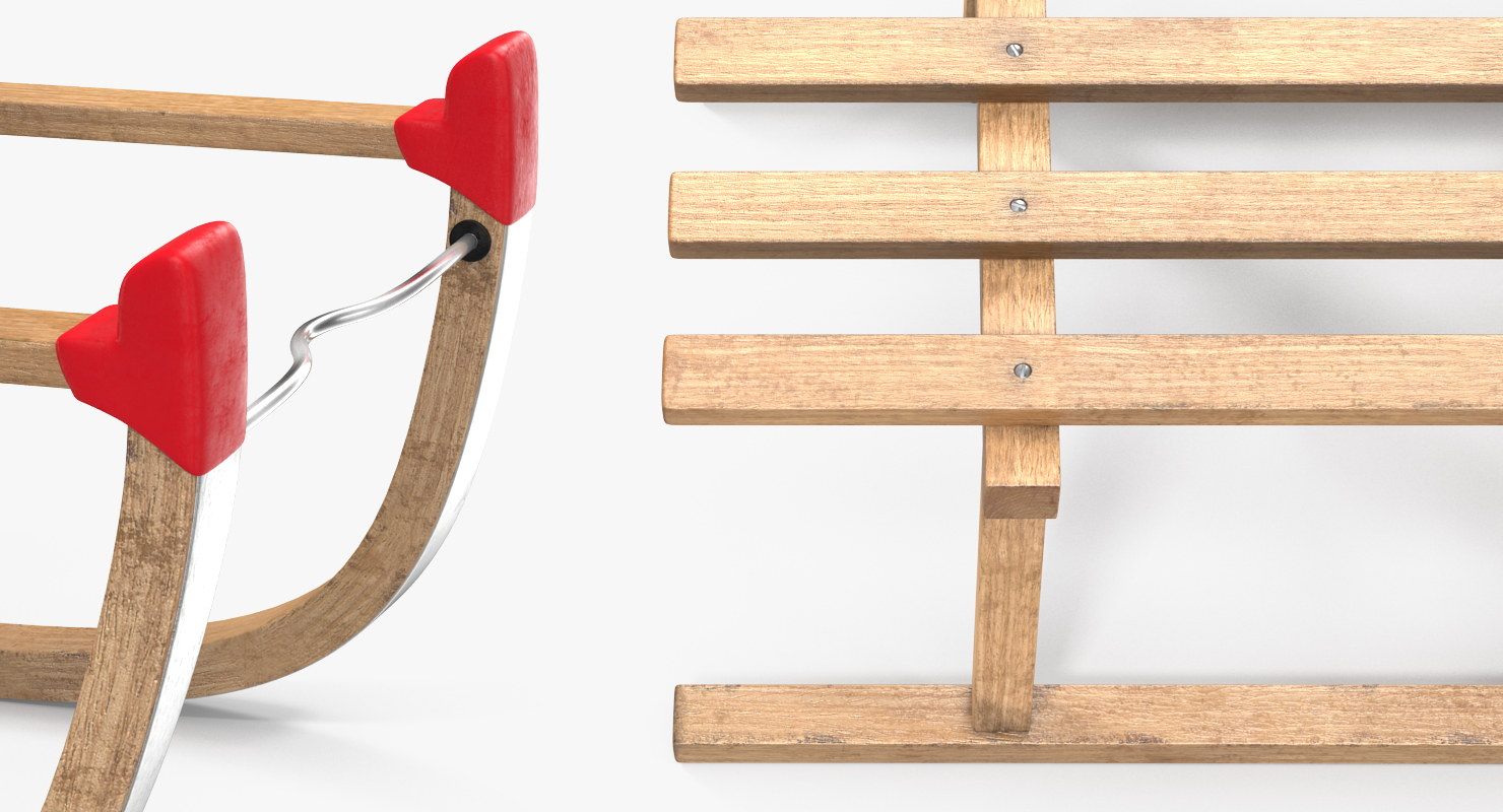 3D Wooden Sled