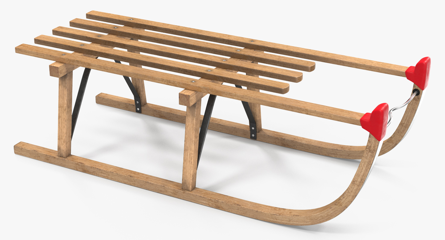 3D Wooden Sled
