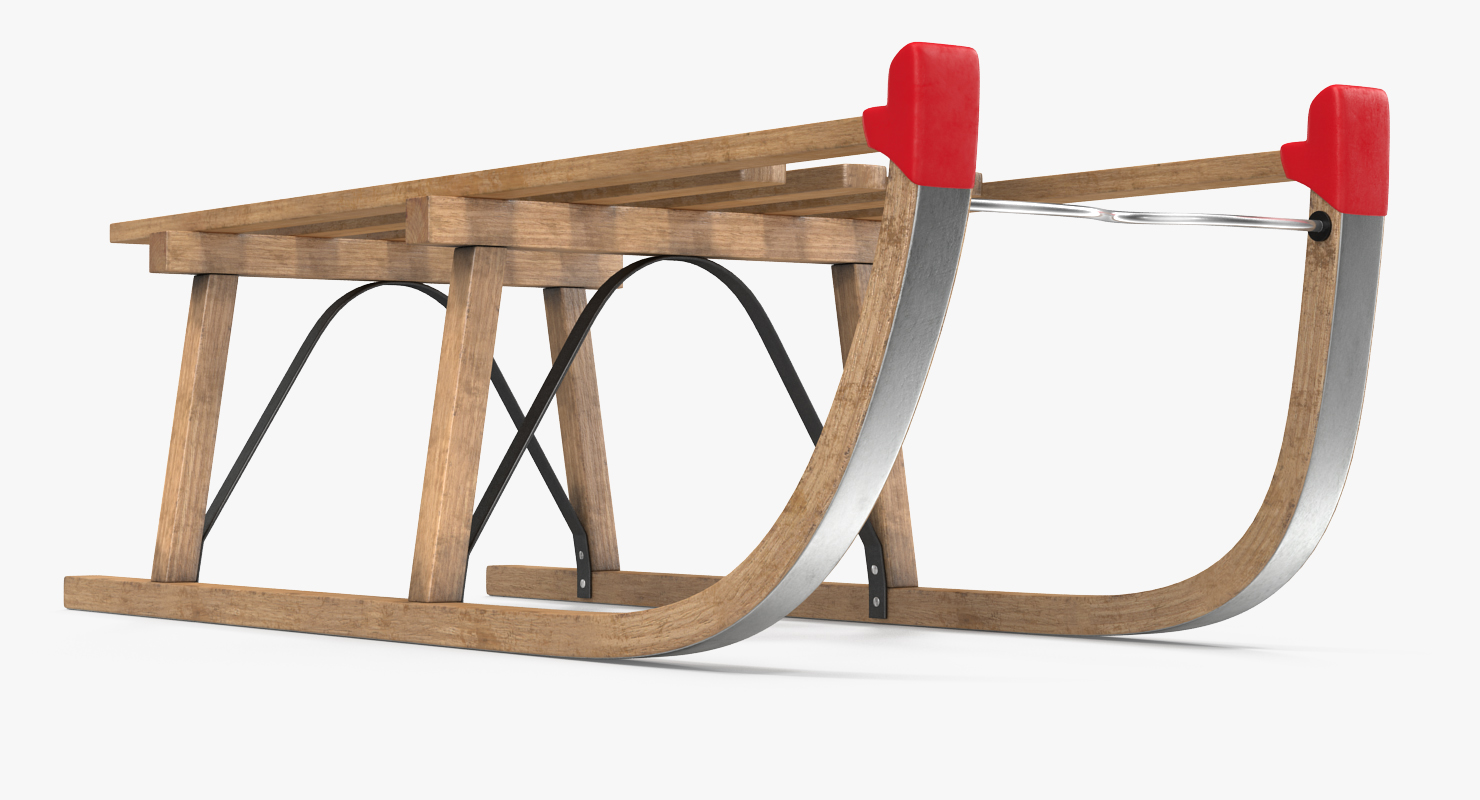 3D Wooden Sled