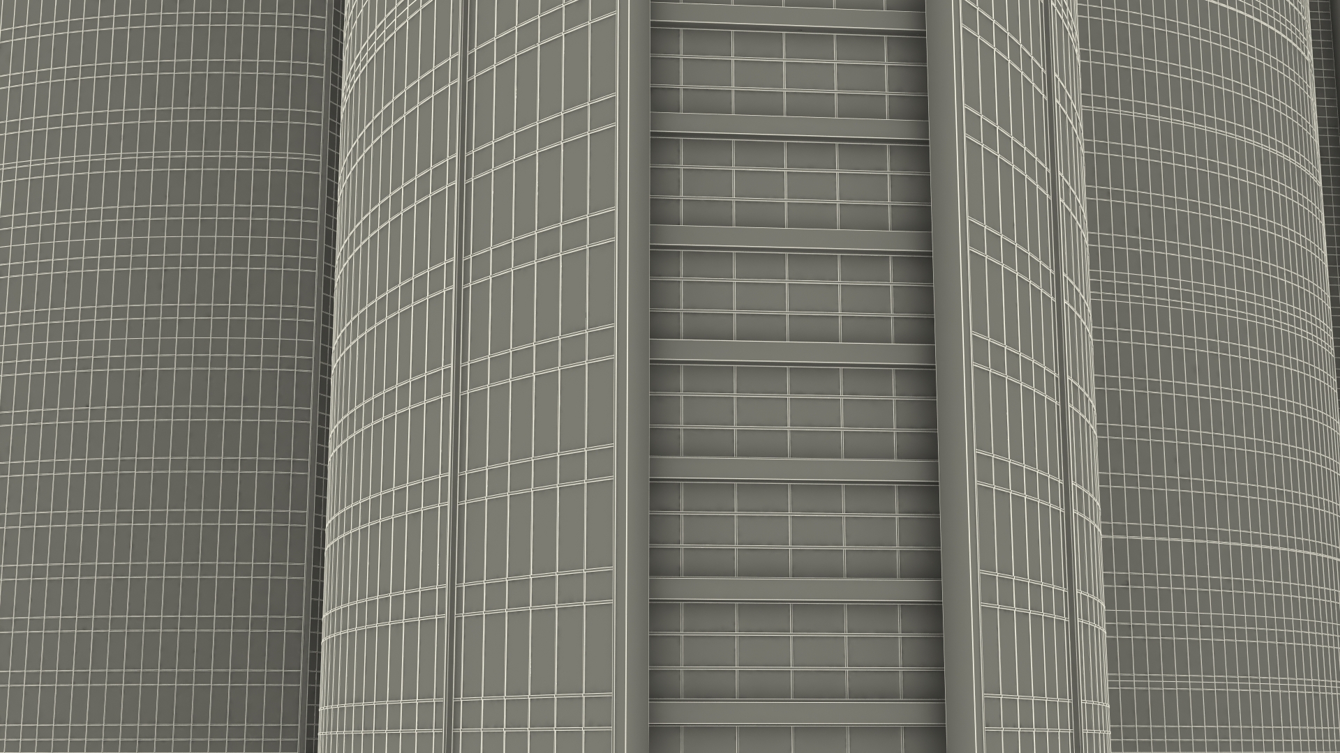 Etihad Towers Light 3D model