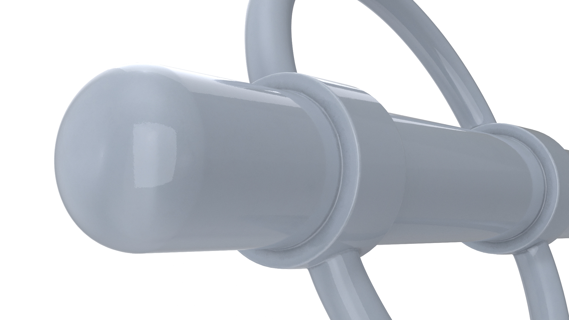 Bicycle Street Rack Grey 3D model