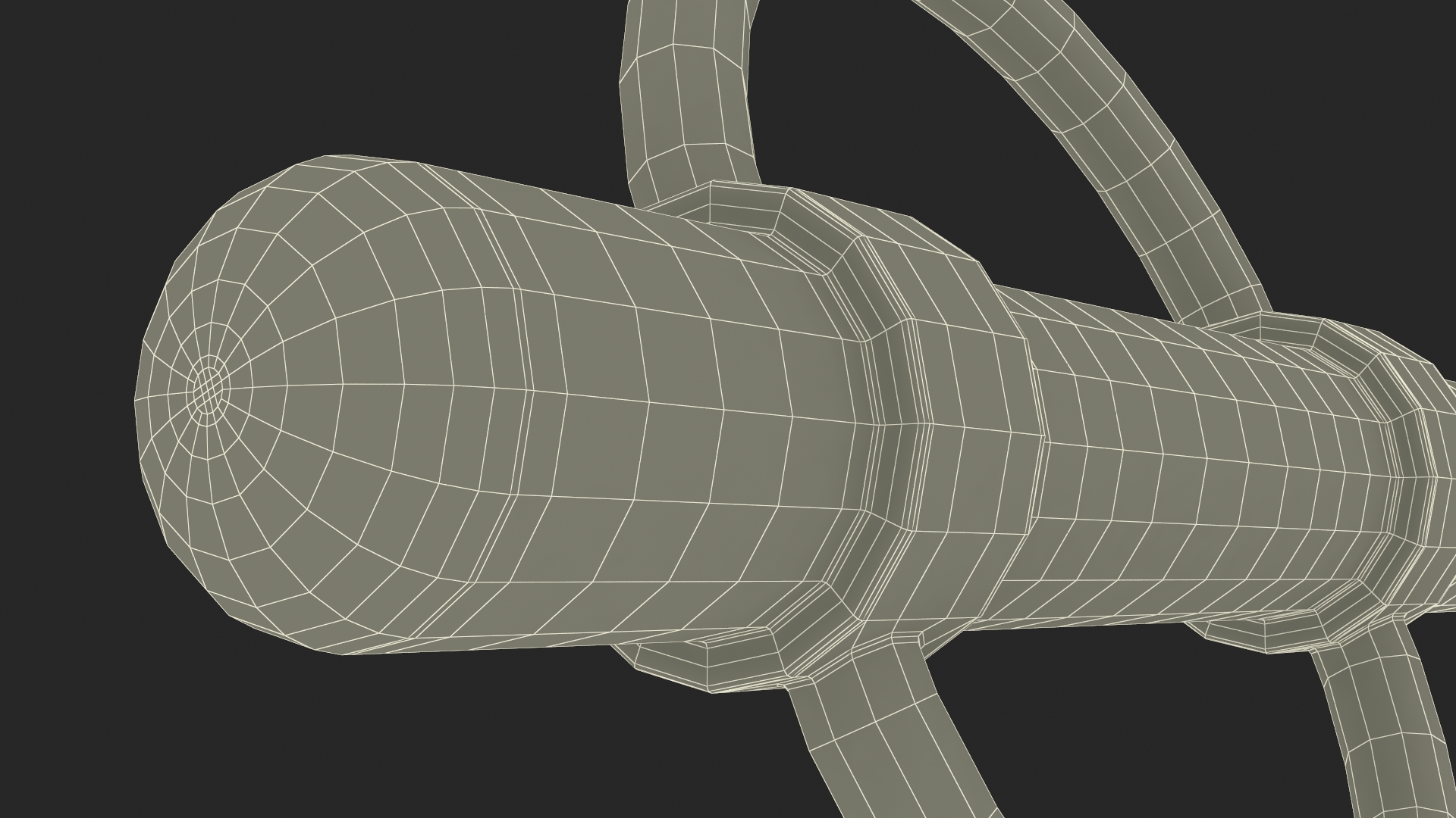 Bicycle Street Rack Grey 3D model