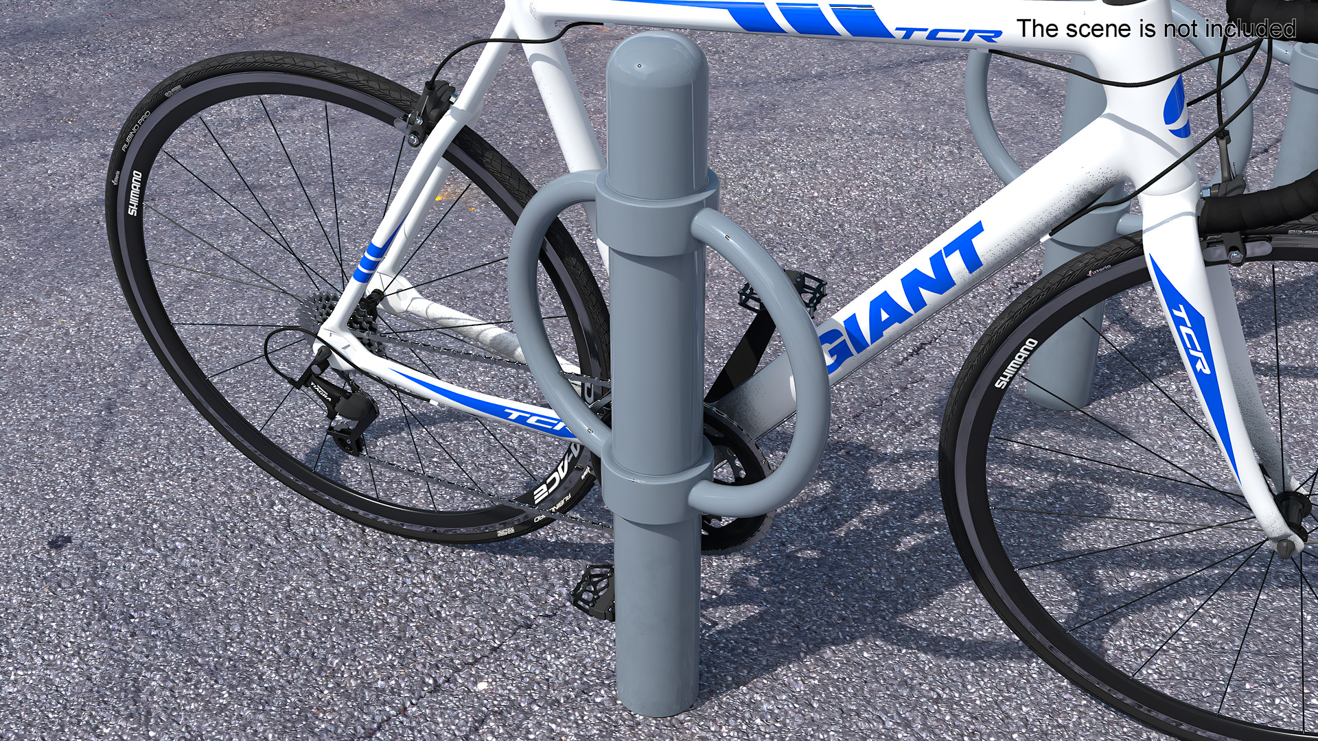 Bicycle Street Rack Grey 3D model