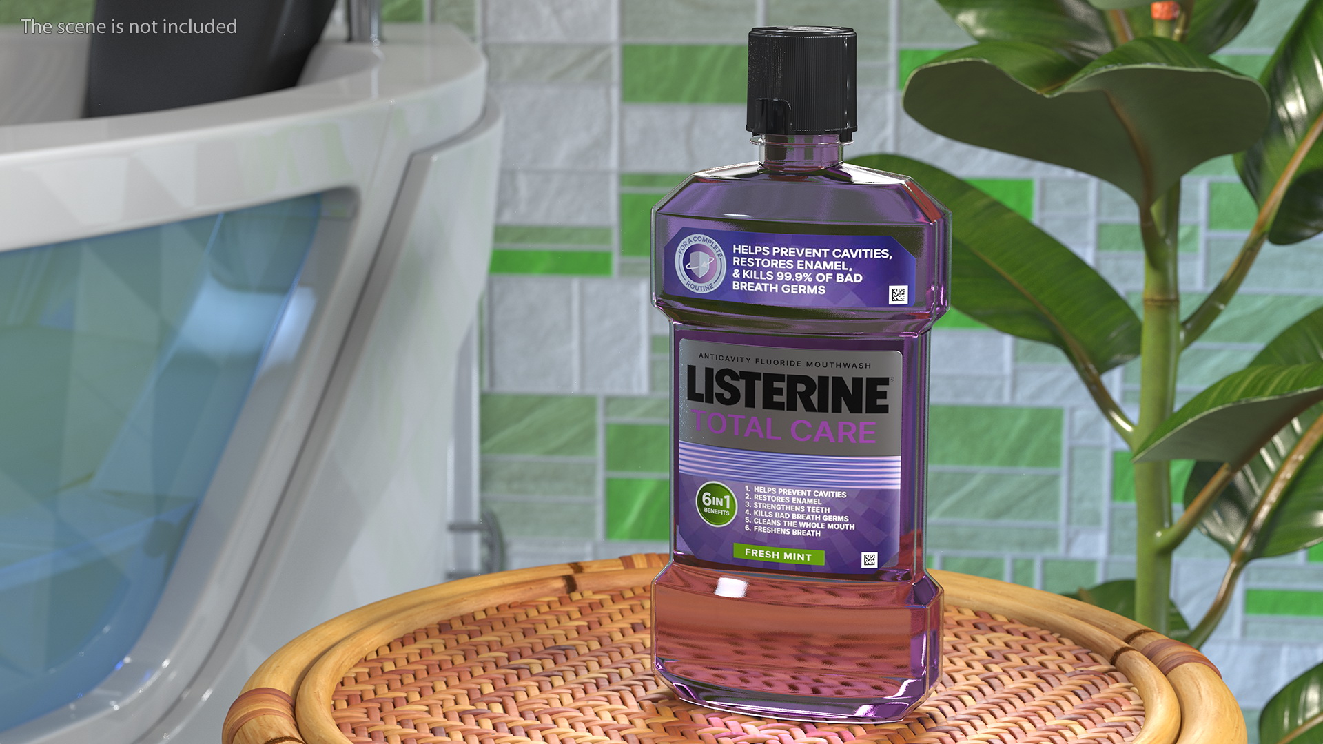 3D Listerine Total Care Anticavity Fluoride Mouthwash 500ml