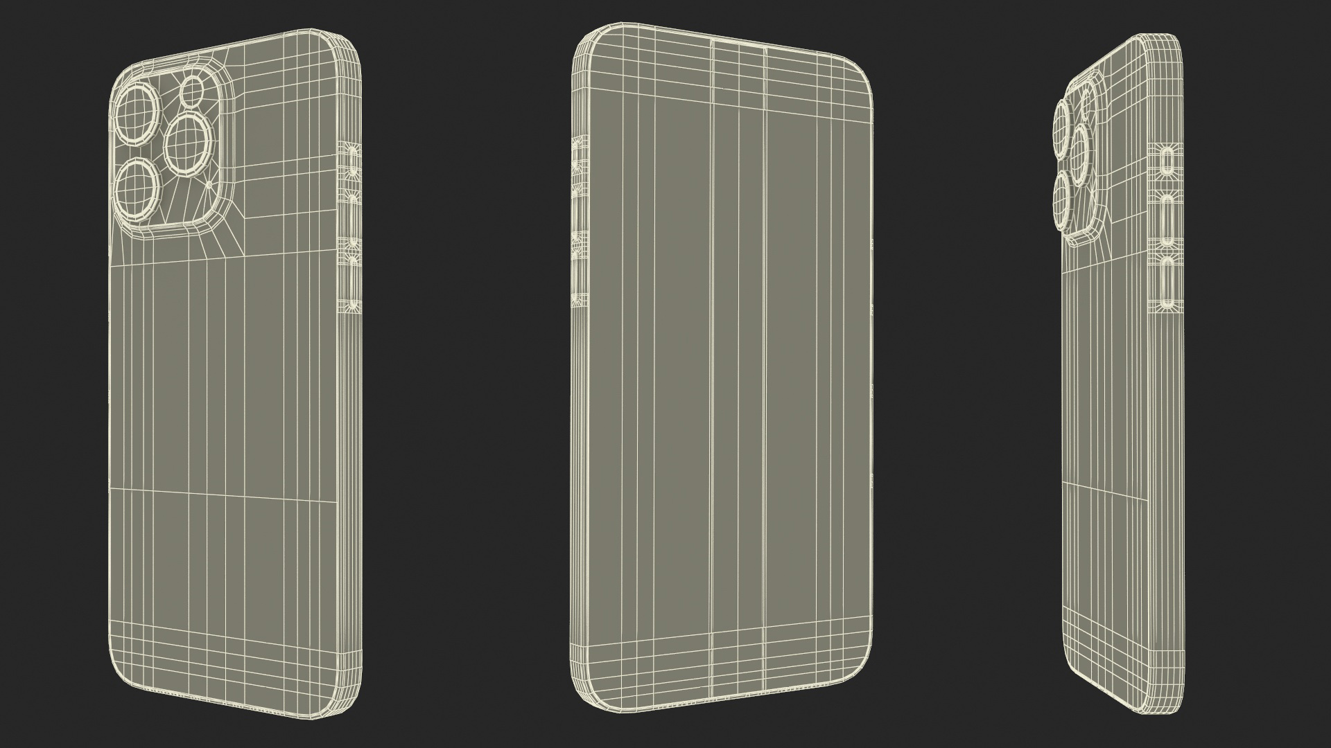 3D model Black Titanium IPhone 15 Pro Max Cracked