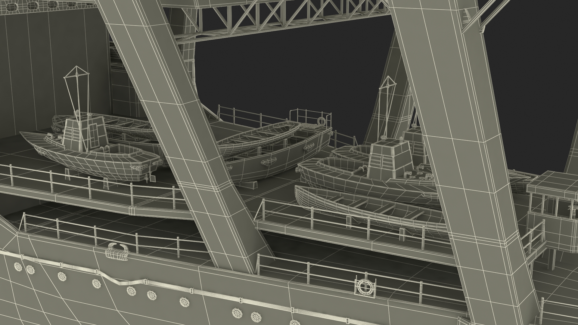Japanese Aircraft Carrier Kaga with A6M Zero Light Deck Fighters 3D model