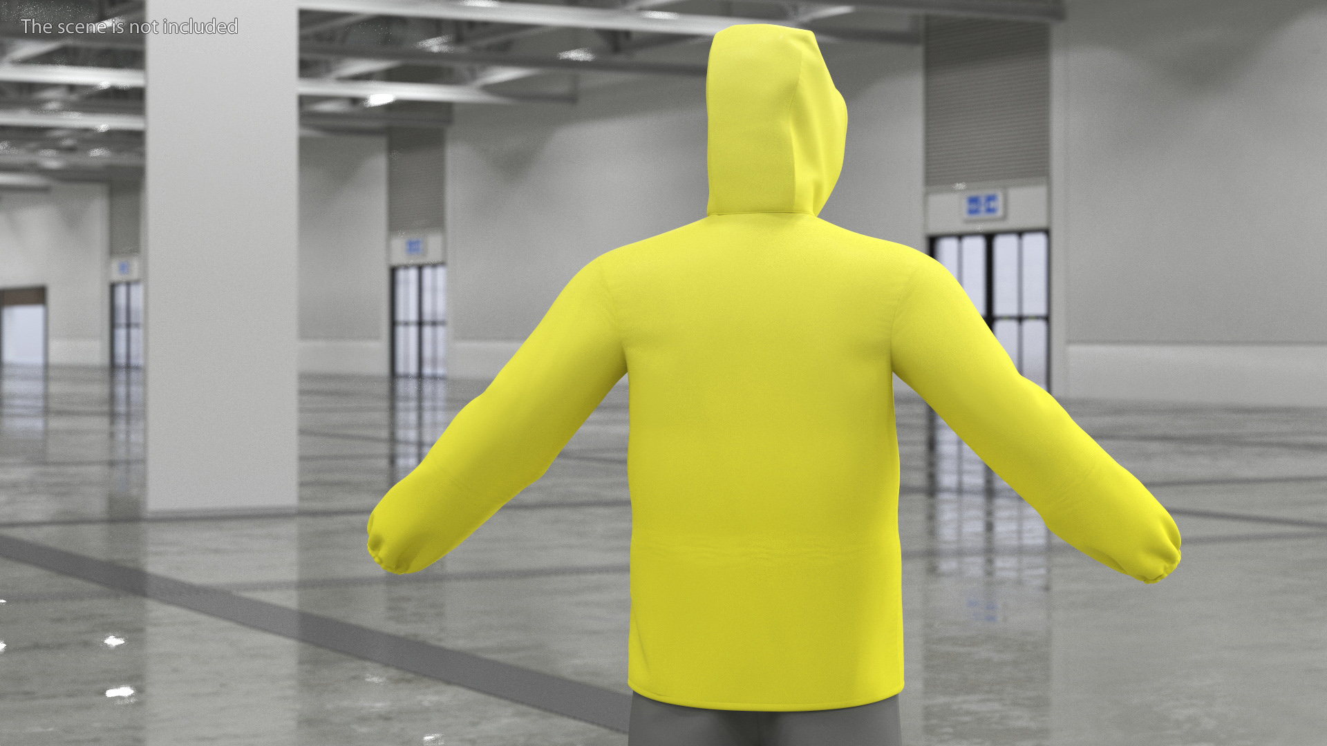 3D John Deere Unisex Yellow Rain Jacket