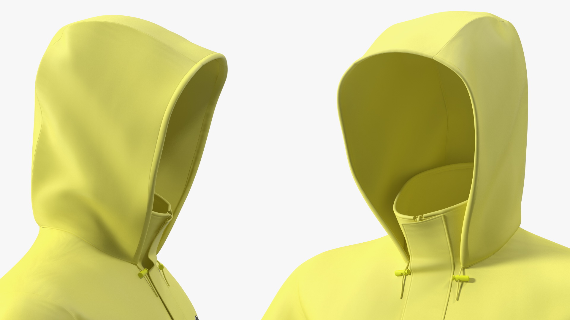 3D John Deere Unisex Yellow Rain Jacket