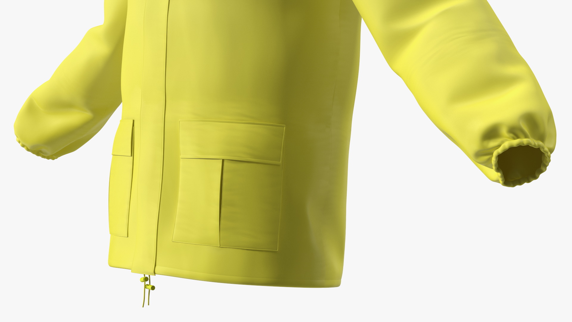 3D John Deere Unisex Yellow Rain Jacket