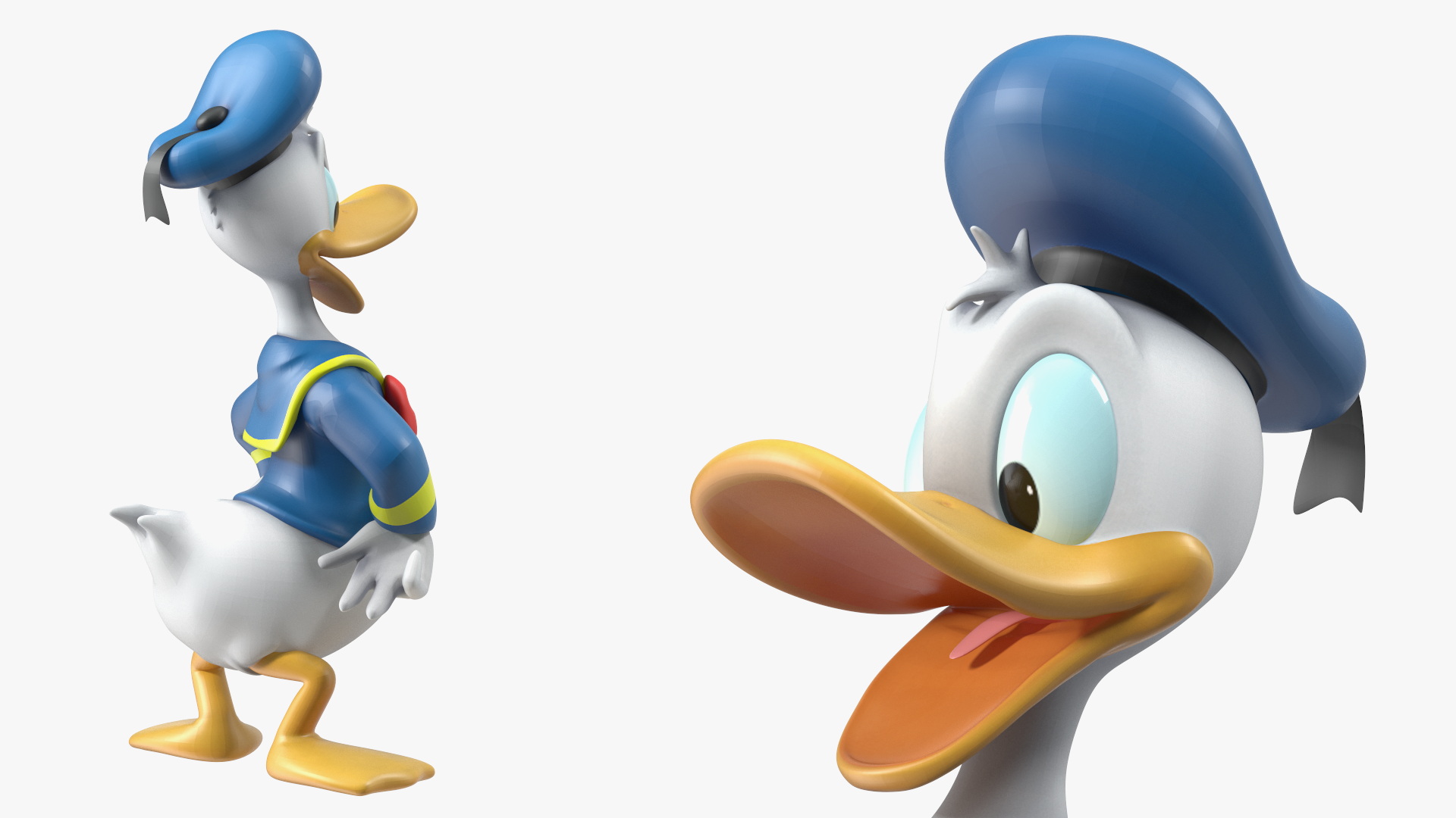 3D model Standing Donald Duck Character