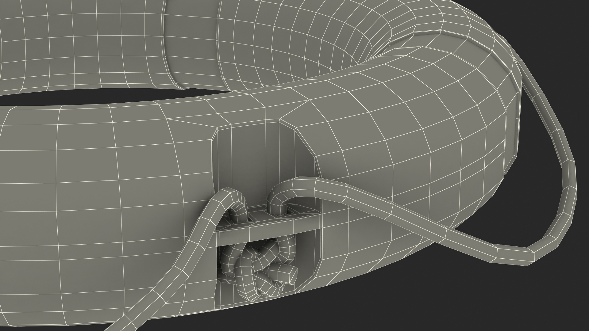 3D Lifebuoy Blue model