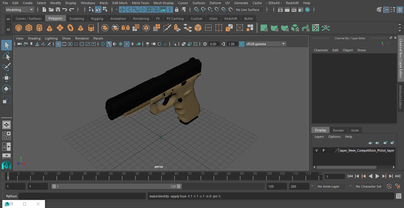 9mm Competition Pistol 3D