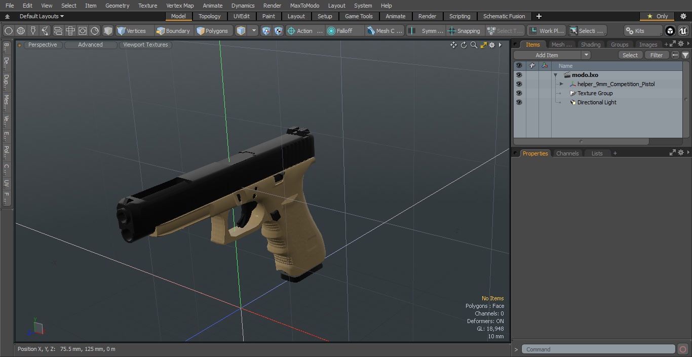 9mm Competition Pistol 3D