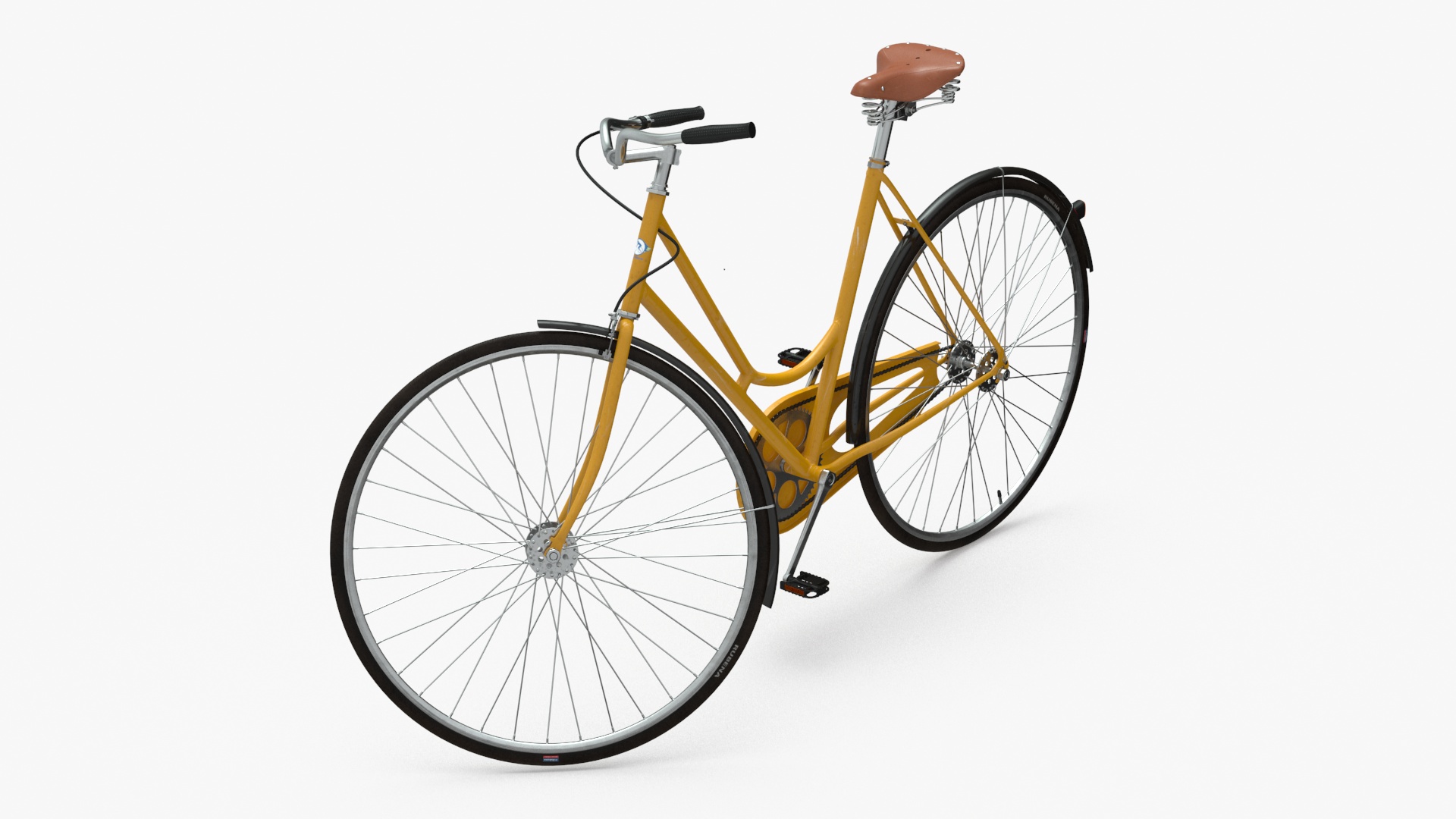 3D Classic City Bicycle Rigged for Cinema 4D