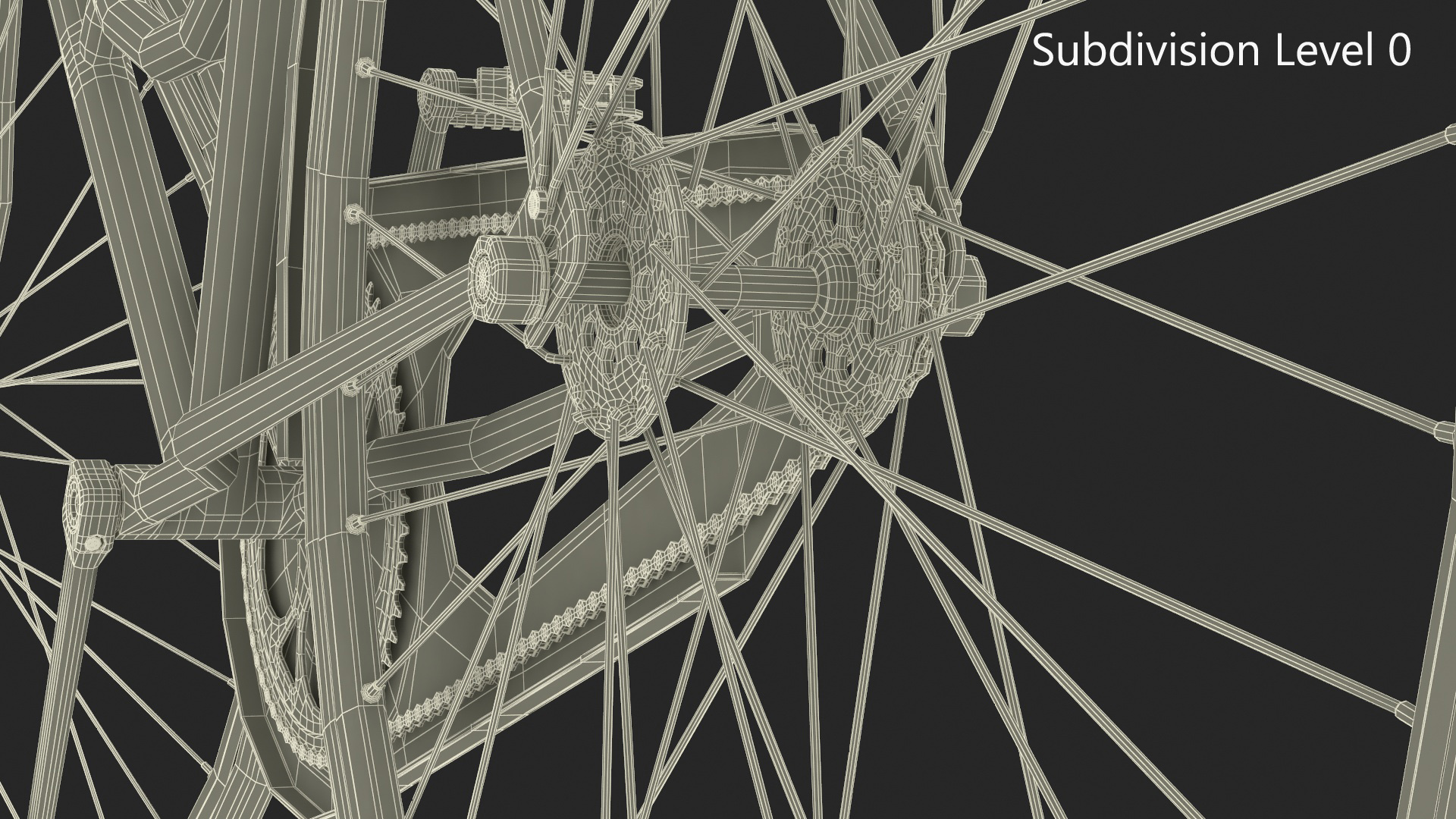 3D Classic City Bicycle Rigged for Cinema 4D