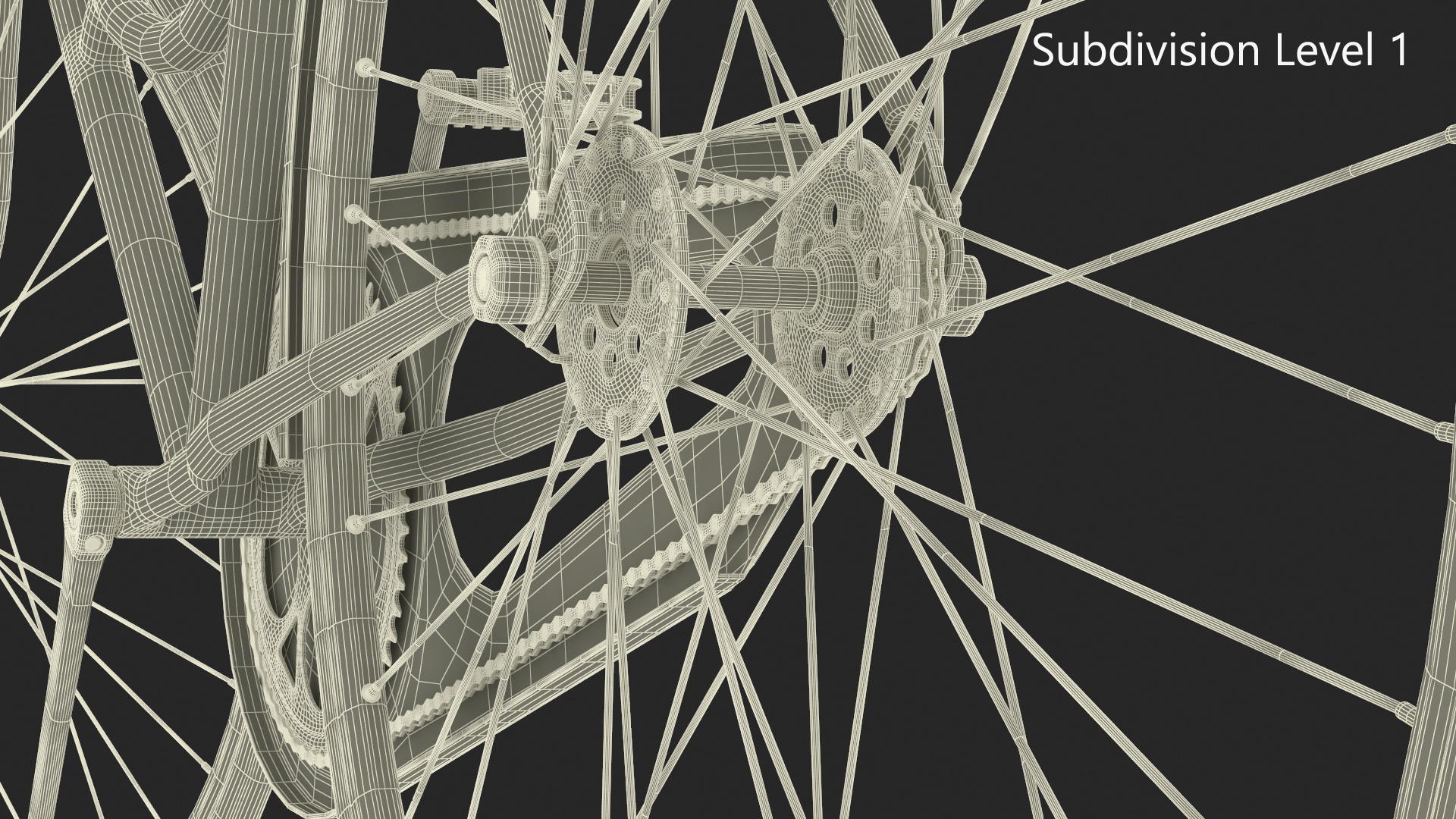 3D Classic City Bicycle Rigged for Cinema 4D
