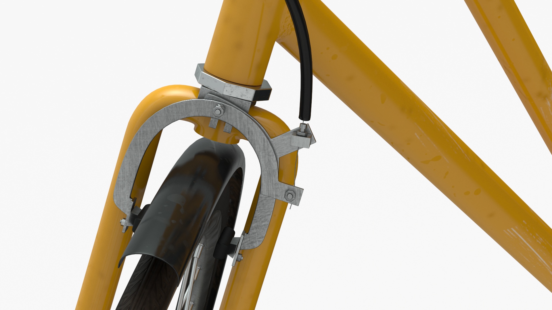 3D Classic City Bicycle Rigged for Cinema 4D