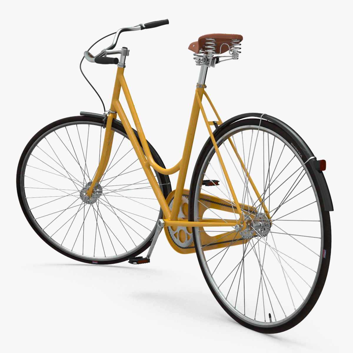 3D Classic City Bicycle Rigged for Cinema 4D