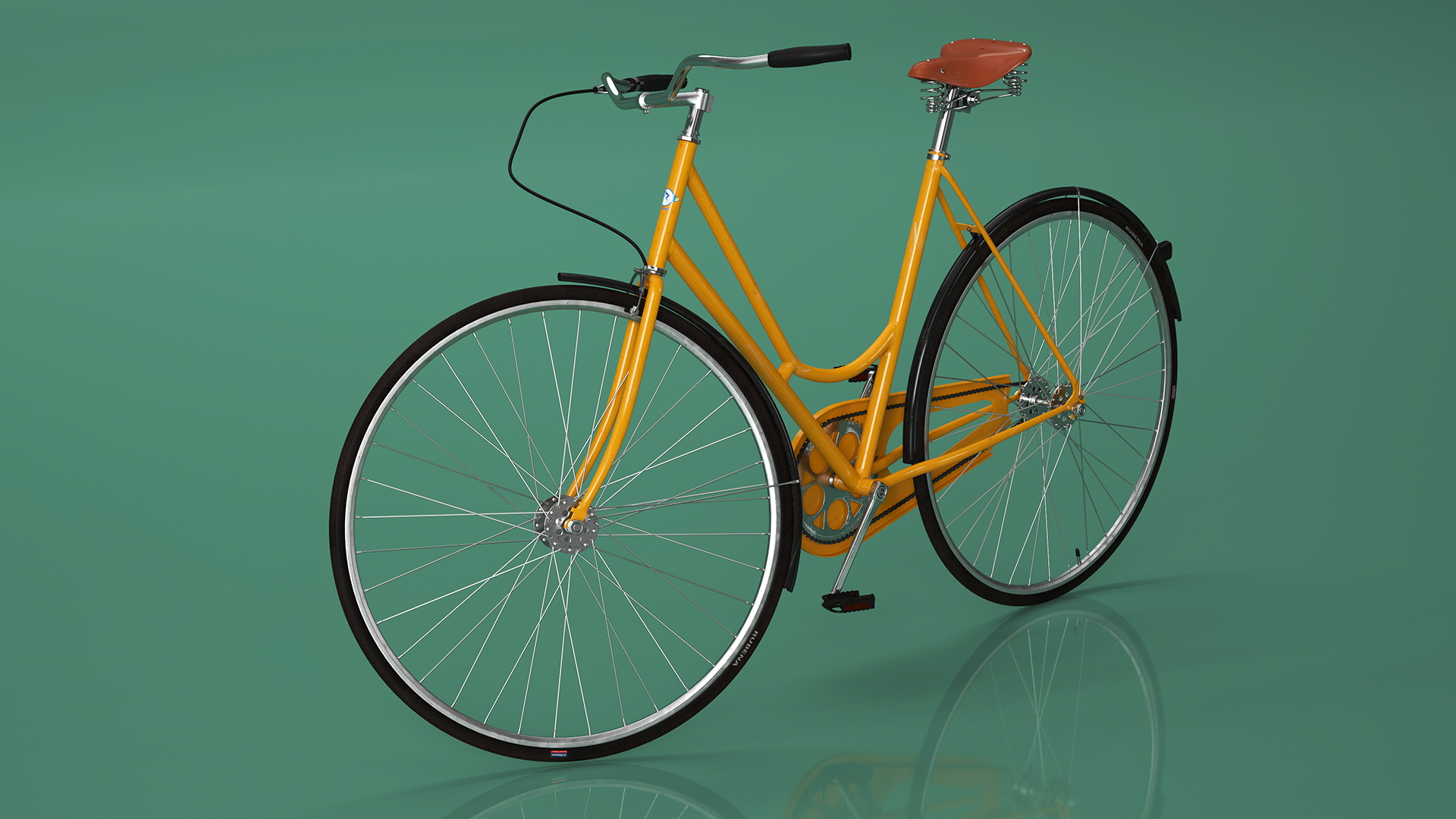 3D Classic City Bicycle Rigged for Cinema 4D