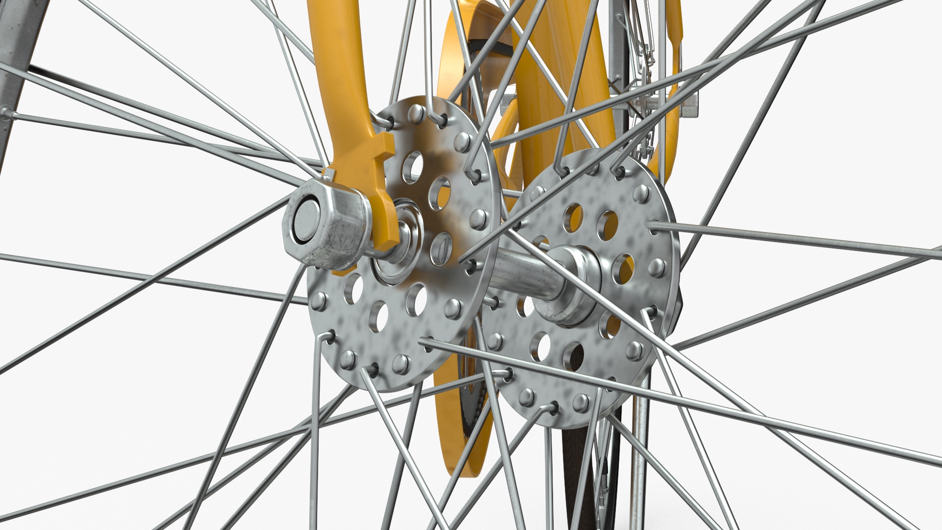 3D Classic City Bicycle Rigged for Cinema 4D