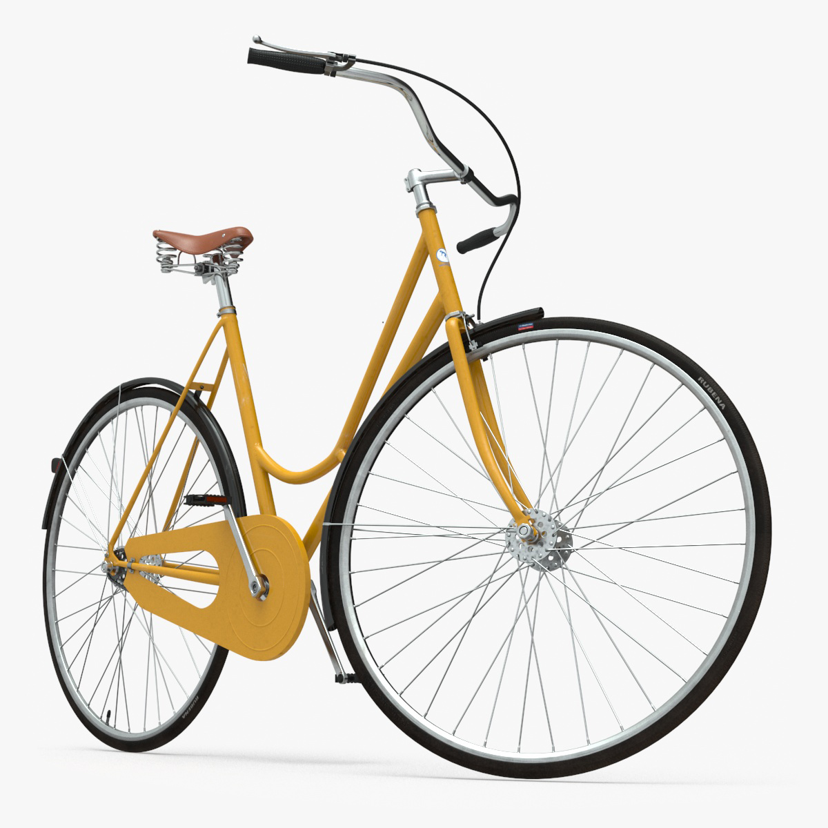 3D Classic City Bicycle Rigged for Cinema 4D