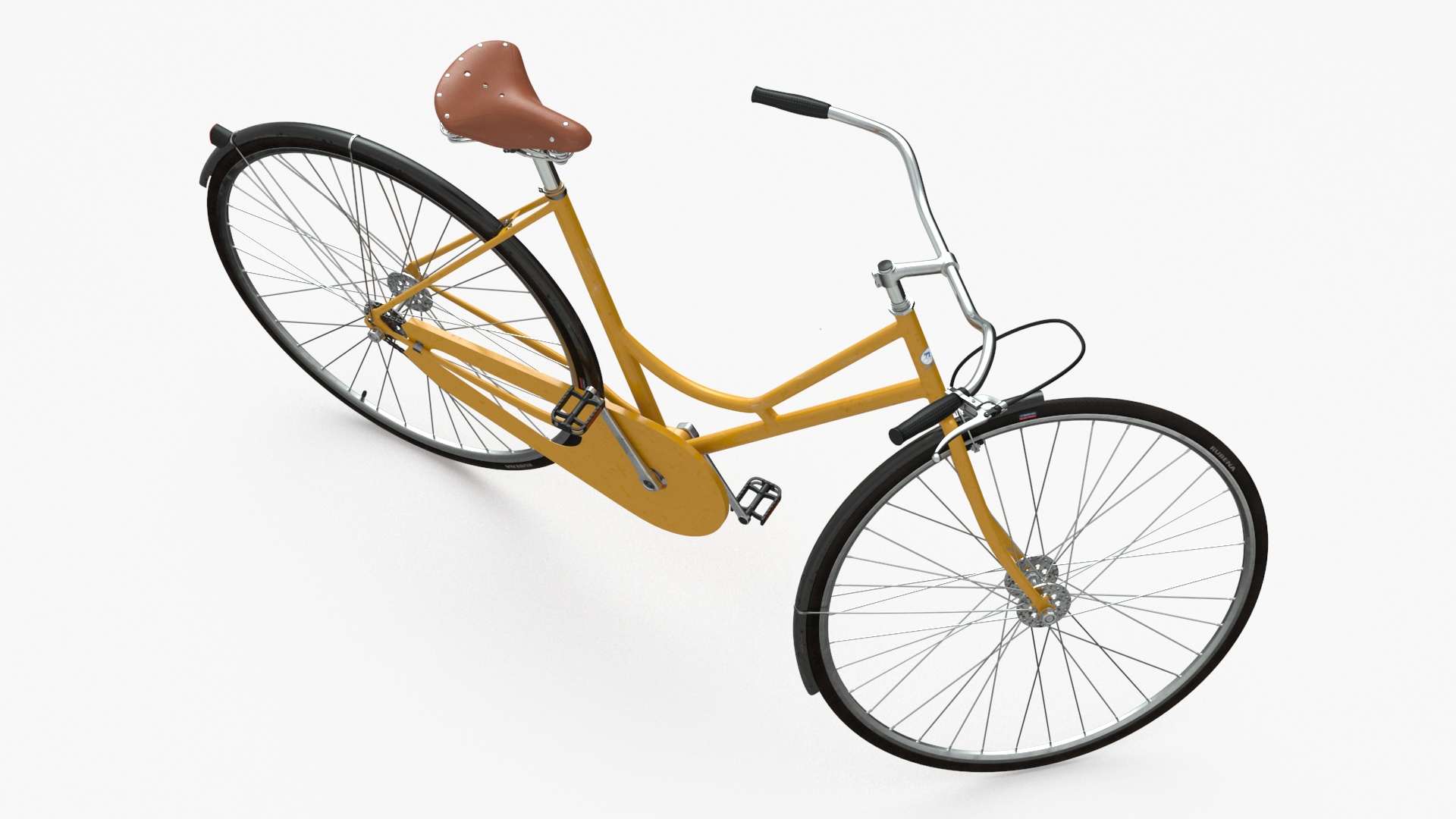 3D Classic City Bicycle Rigged for Cinema 4D