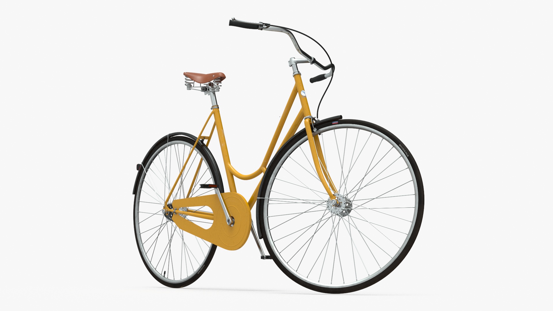 3D Classic City Bicycle Rigged for Cinema 4D
