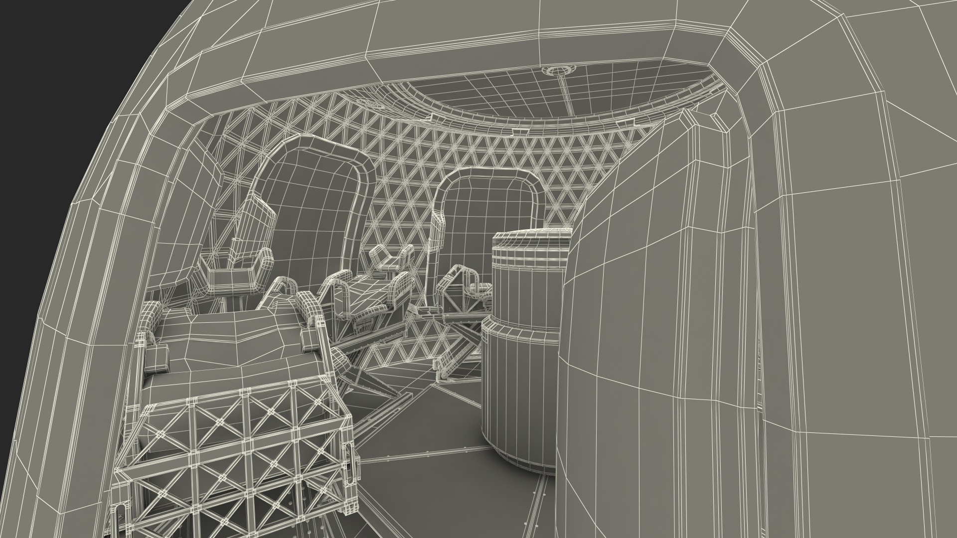 3D model Suborbital Launch Vehicle Rocket Booster with Crew Capsule Rigged