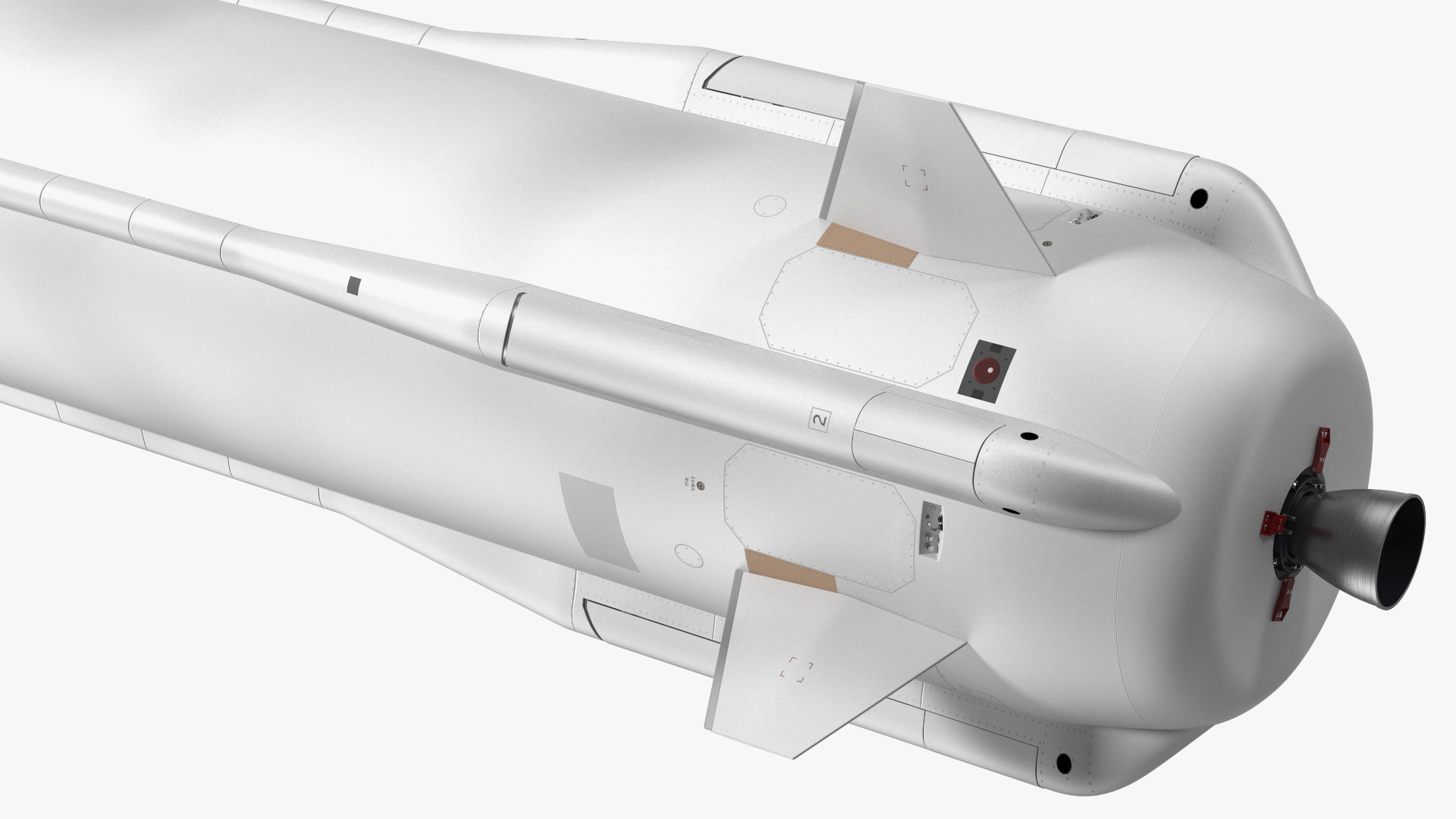3D model Suborbital Launch Vehicle Rocket Booster with Crew Capsule Rigged