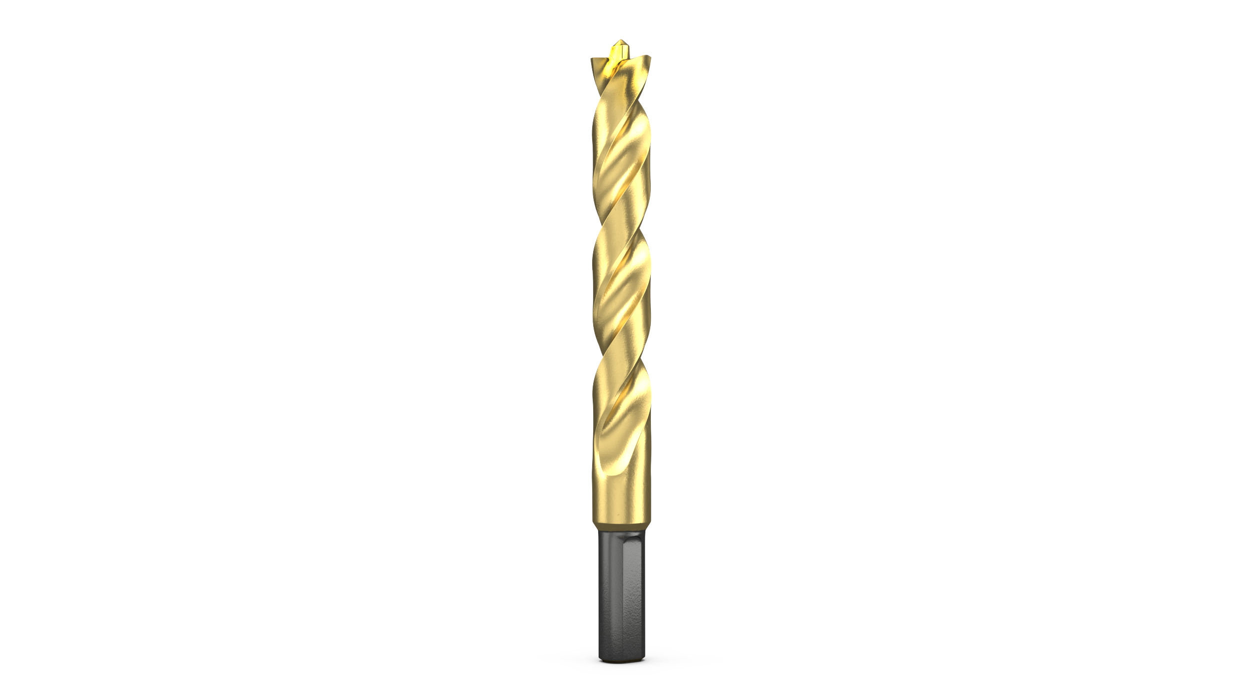 3D model Titanium Nitride Coated Pilot Point Drill Bit