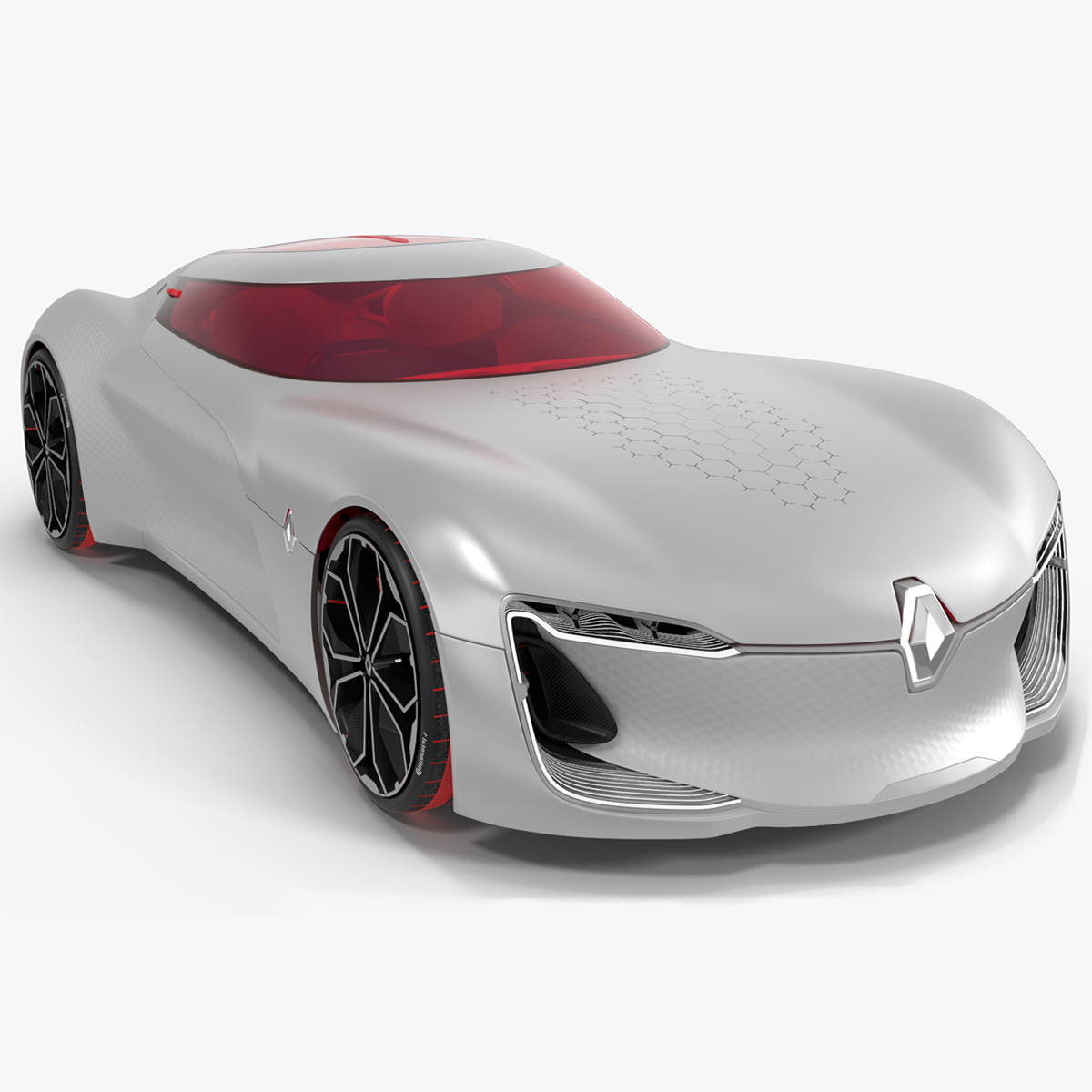 3D 2016 Renault Trezor Concept Rigged for Maya model
