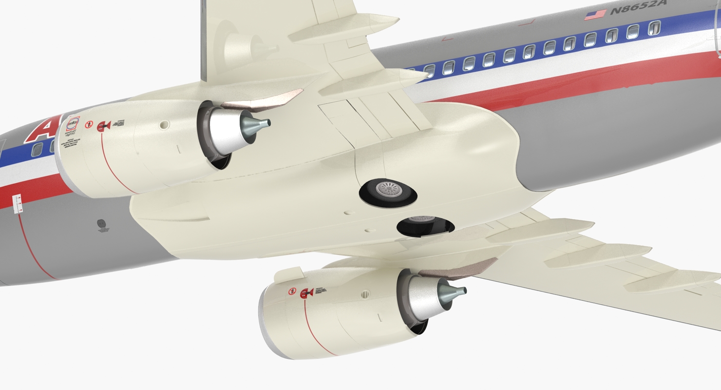3D Boeing 737 600 with Interior American Airlines Rigged model