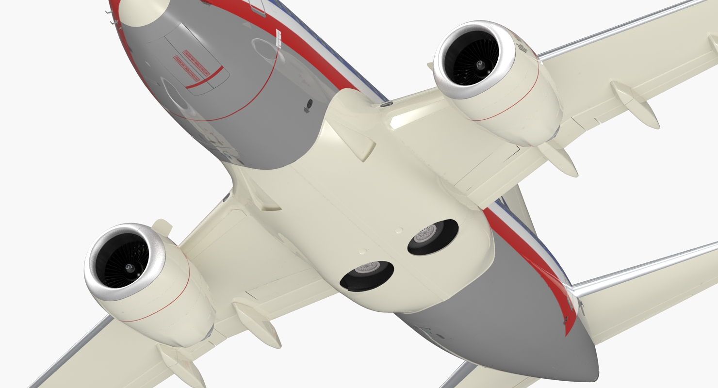 3D Boeing 737 600 with Interior American Airlines Rigged model