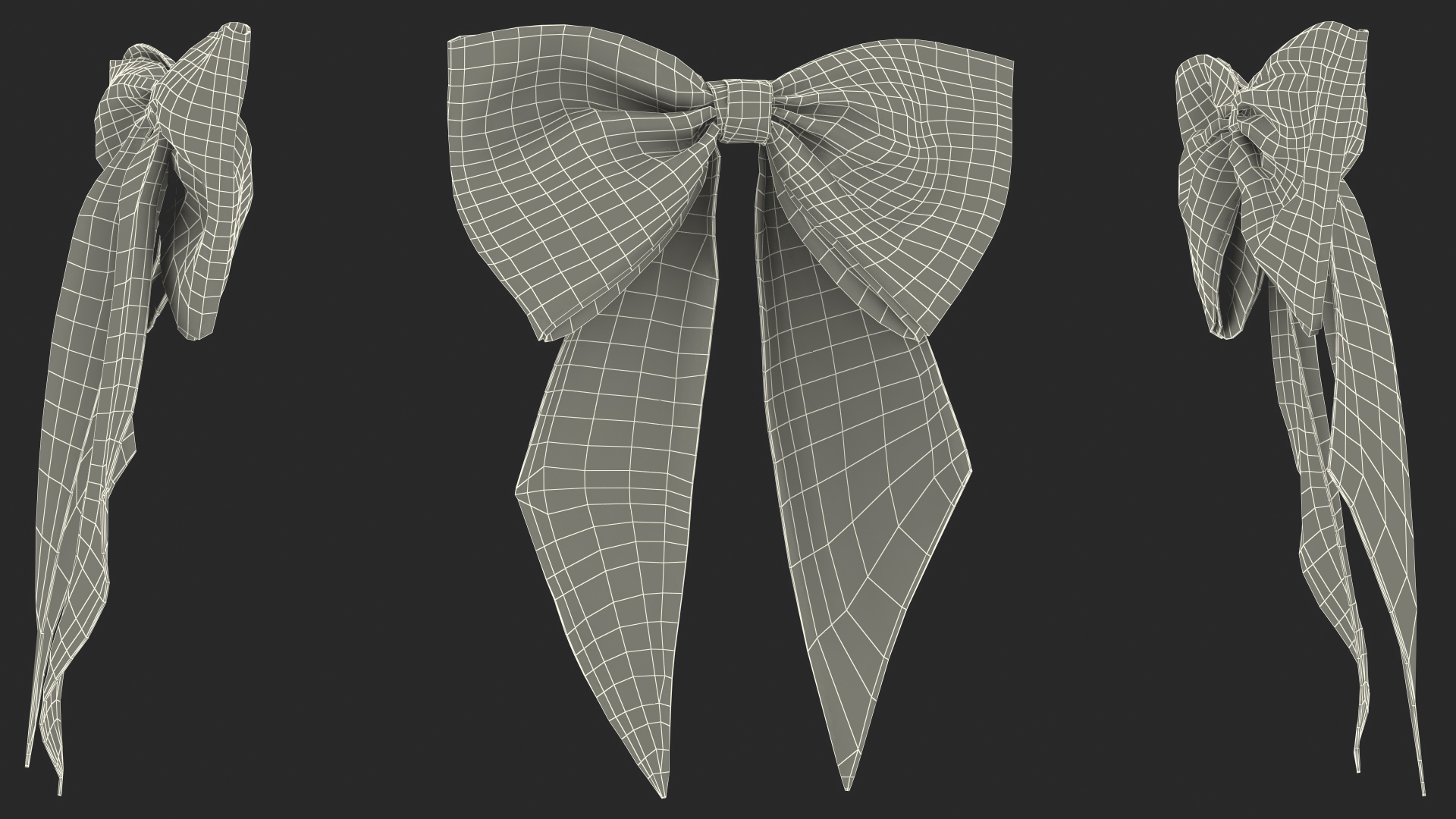 3D Vogue Bow Red model