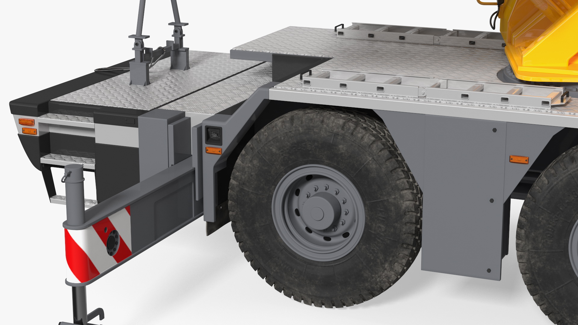 3D model Mobile Crane Liebherr with Bricks Rigged