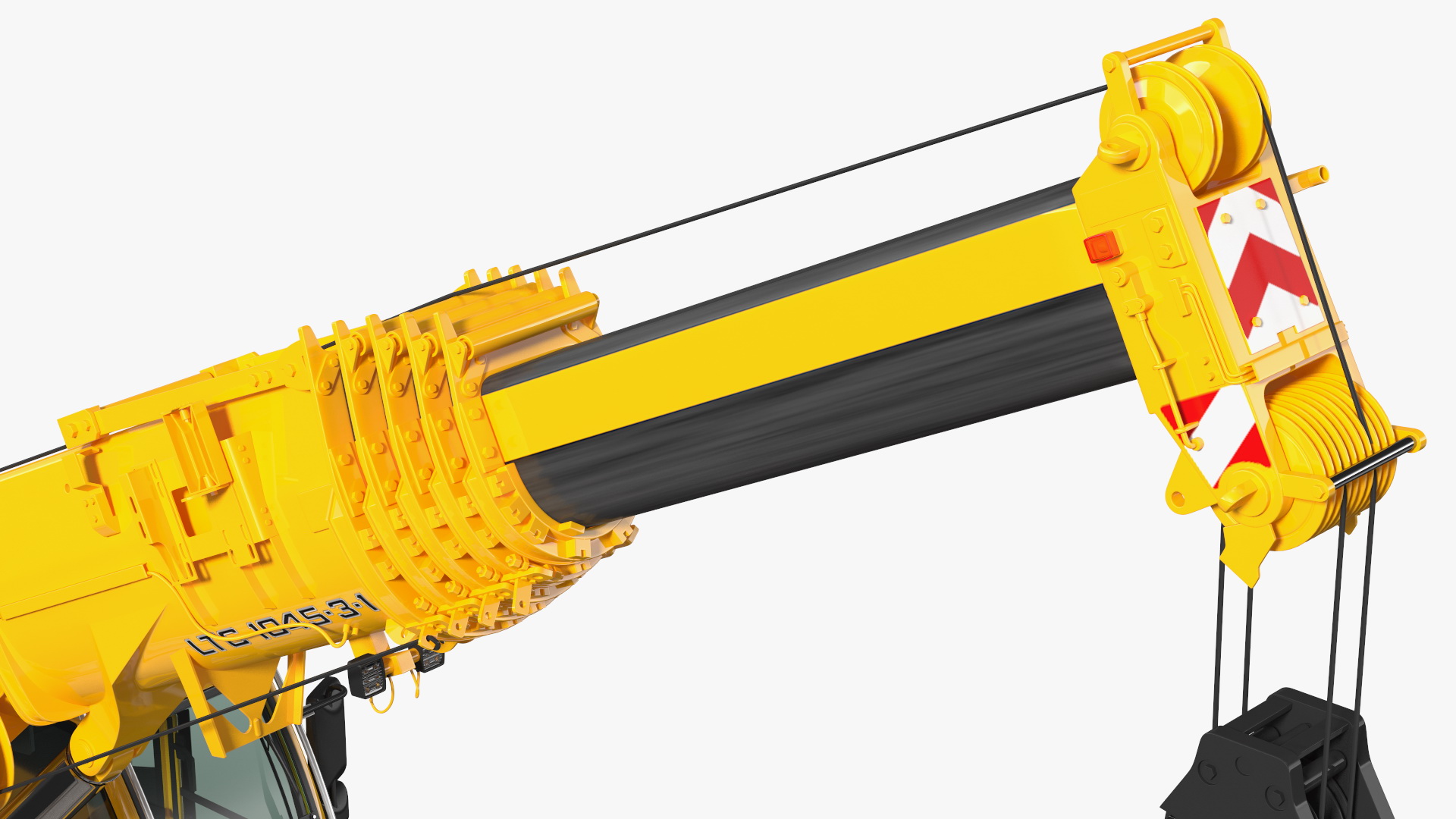 3D model Mobile Crane Liebherr with Bricks Rigged