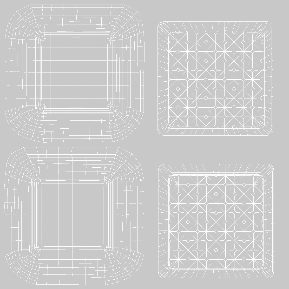 3D Clear Glass Block Diamond Pattern model