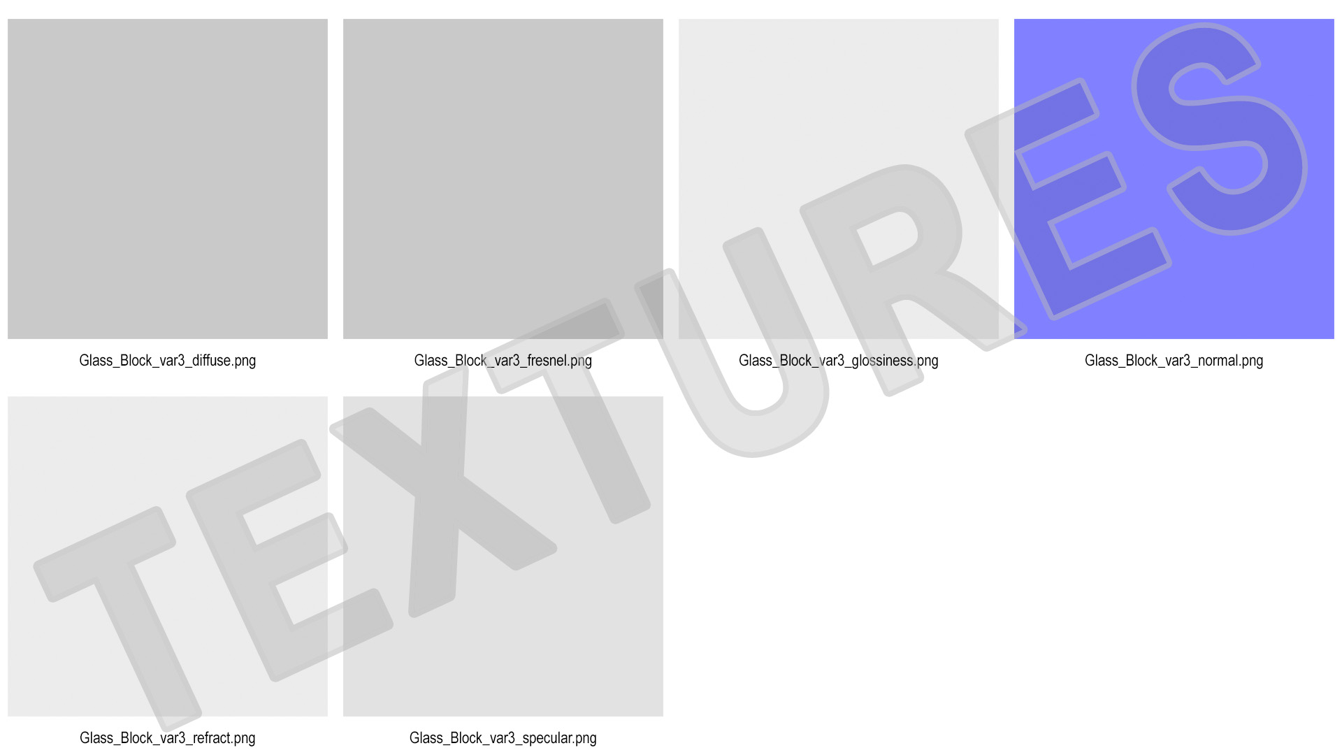 3D Clear Glass Block Diamond Pattern model
