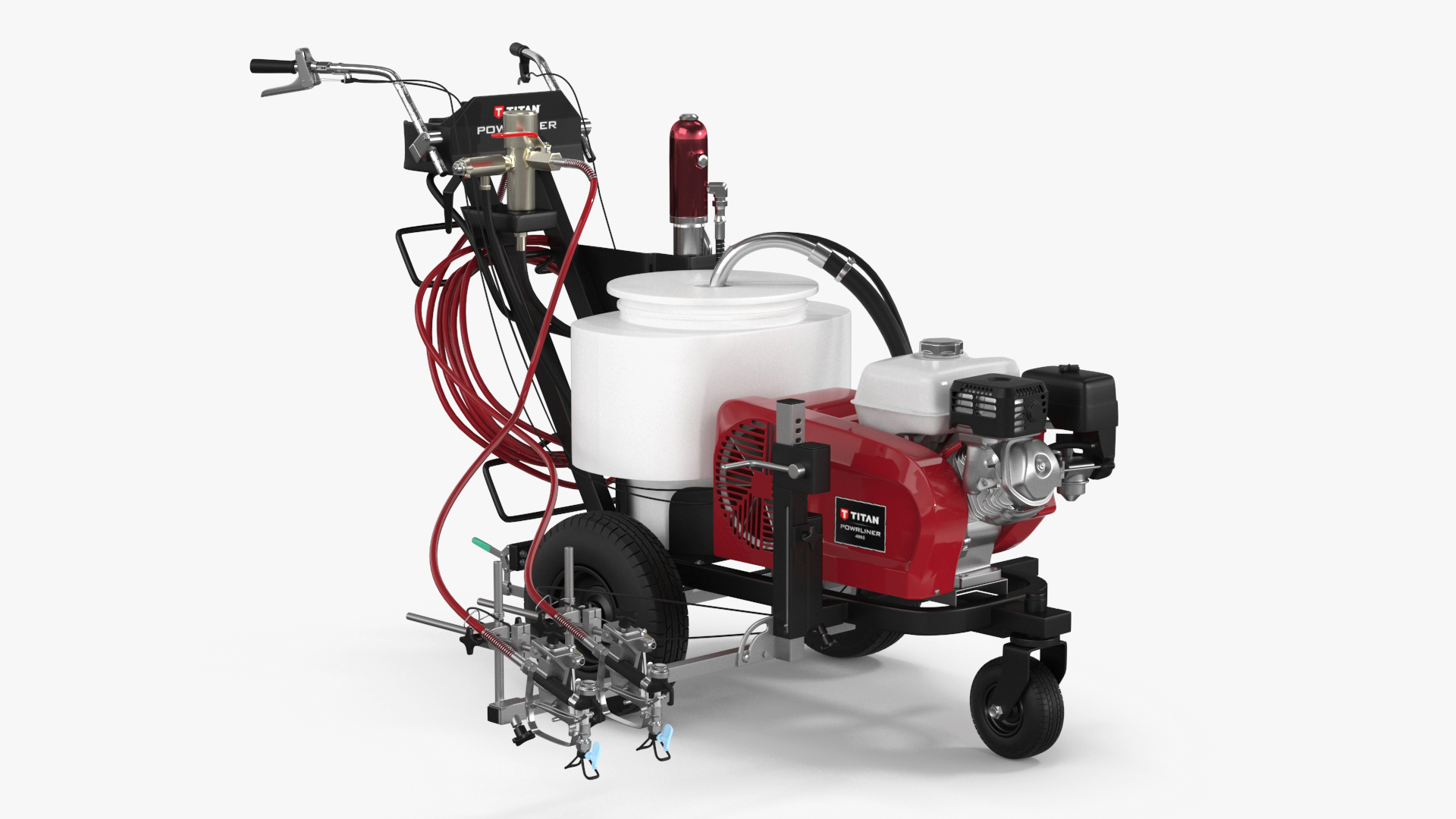 Line Painting Machine Titan PowrLiner 4955 Rigged 3D model
