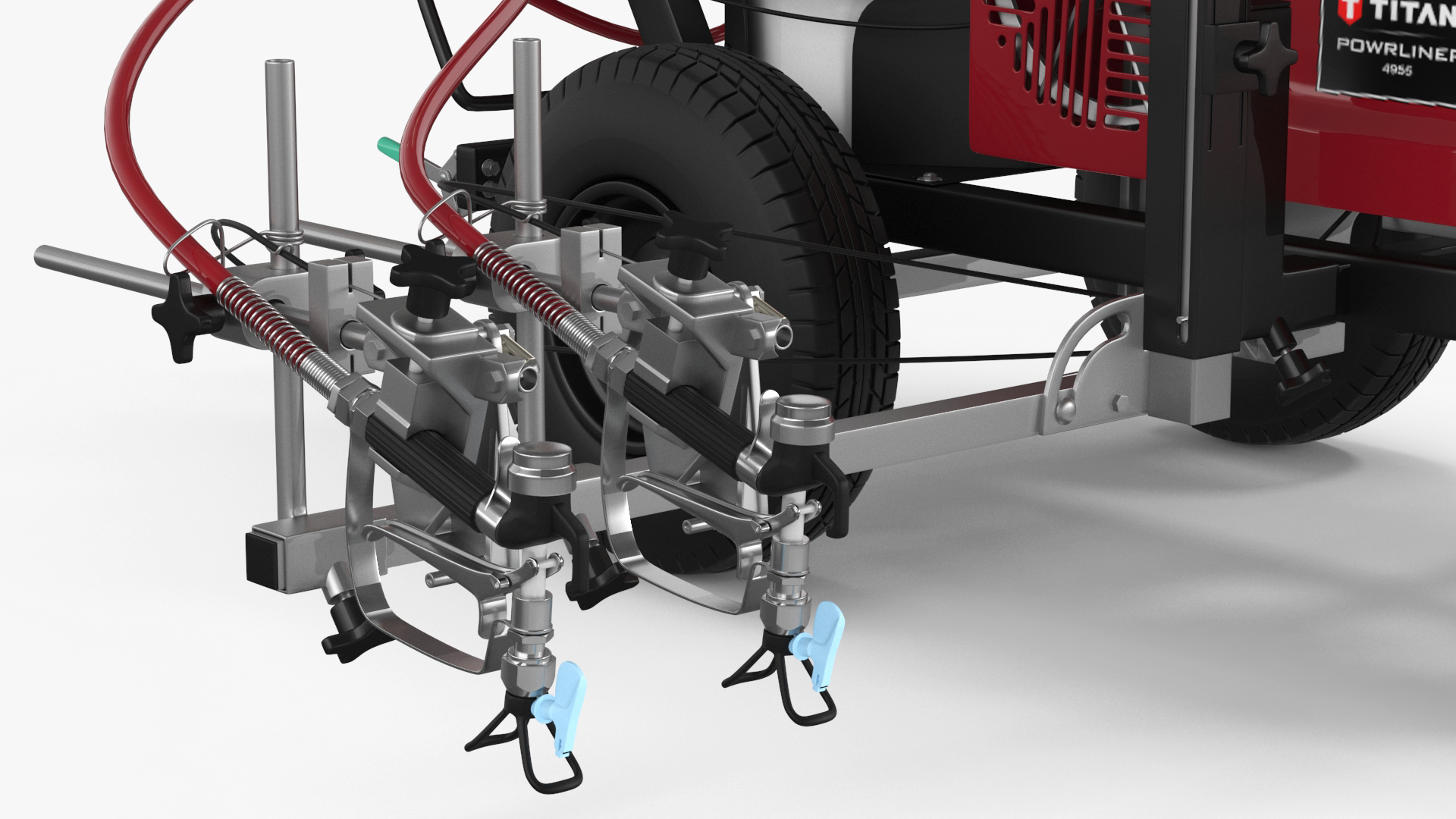 Line Painting Machine Titan PowrLiner 4955 Rigged 3D model