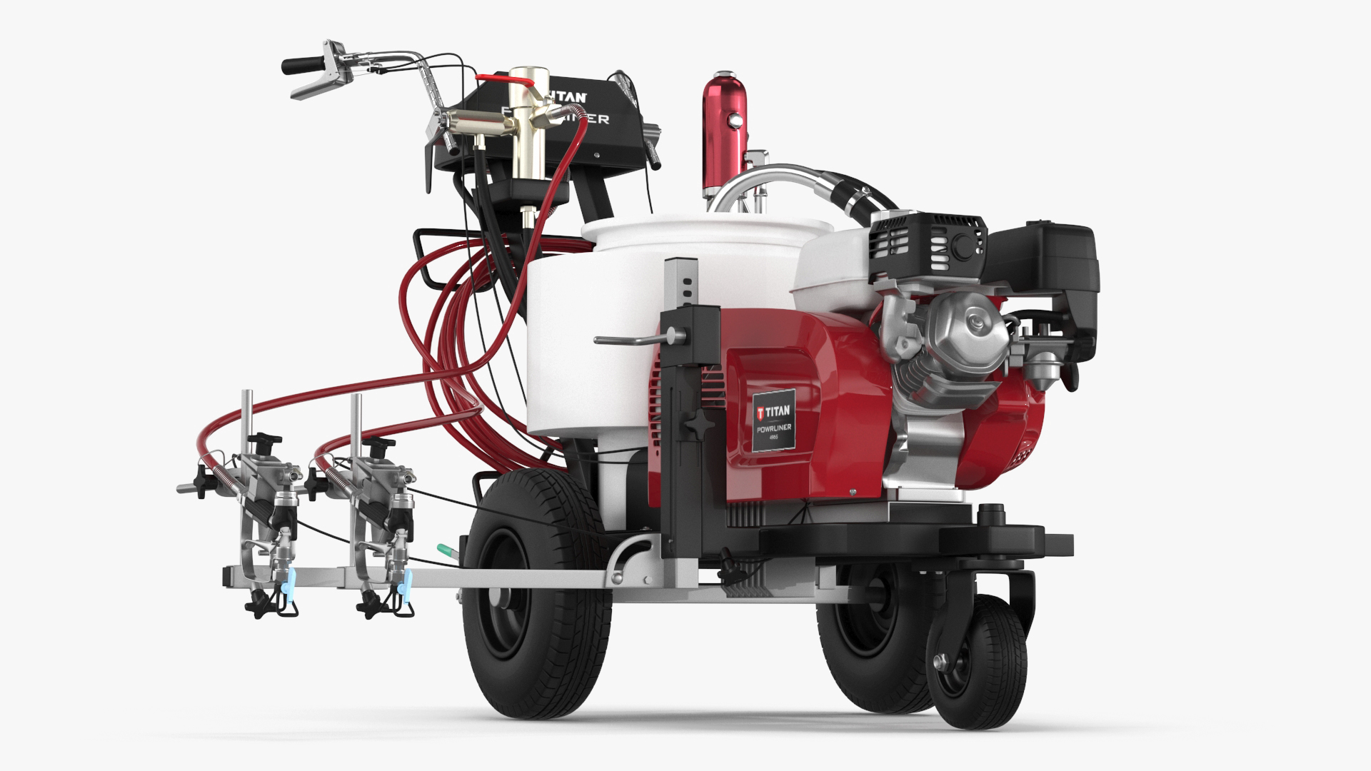 Line Painting Machine Titan PowrLiner 4955 Rigged 3D model