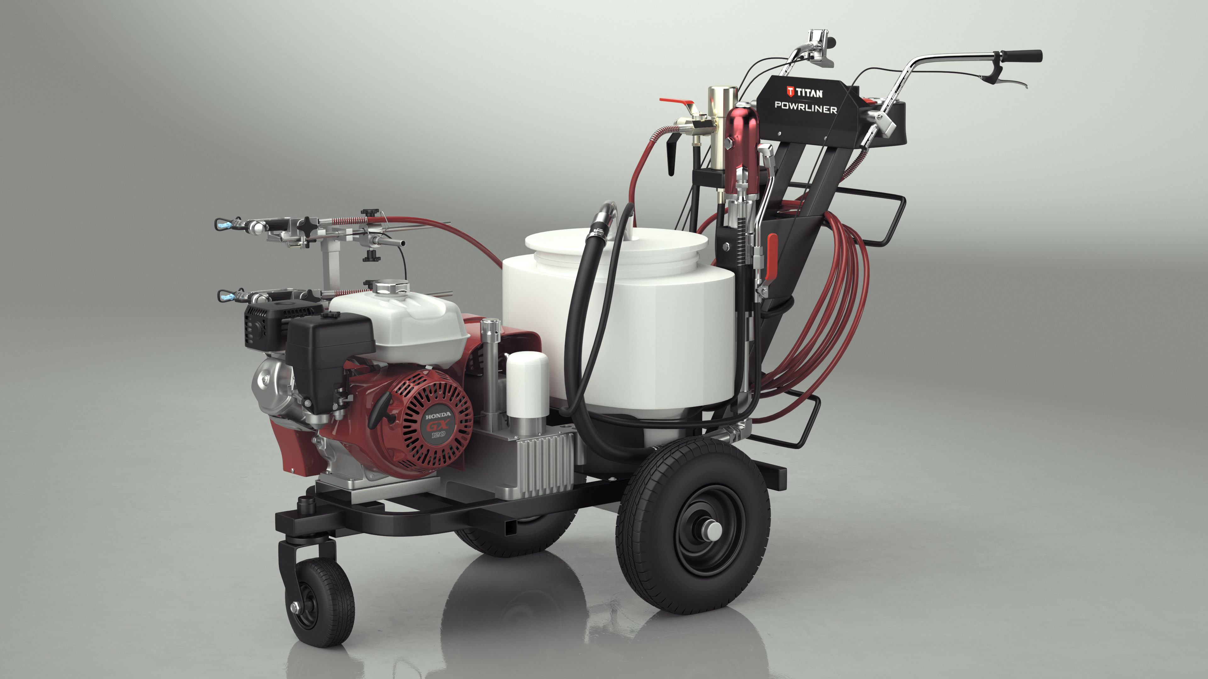 Line Painting Machine Titan PowrLiner 4955 Rigged 3D model