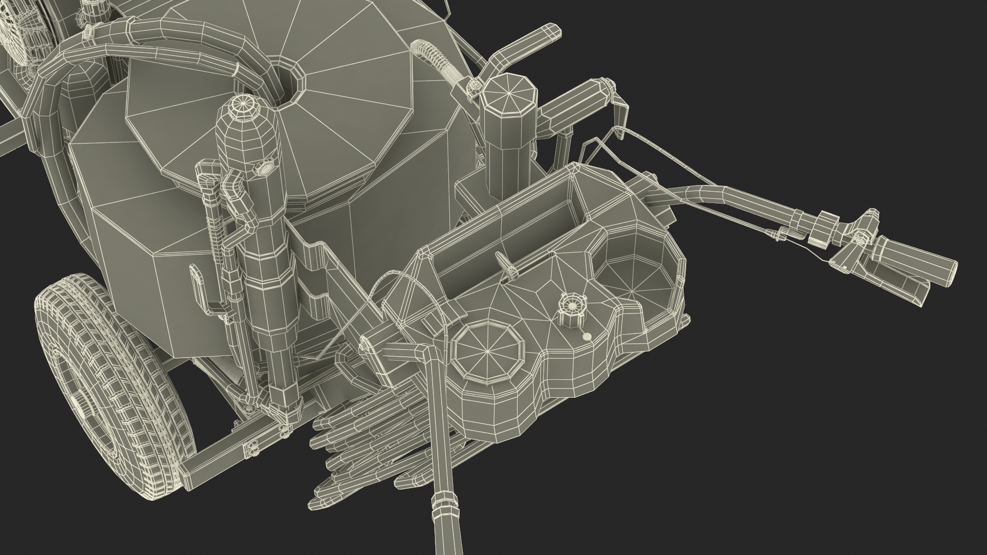 Line Painting Machine Titan PowrLiner 4955 Rigged 3D model