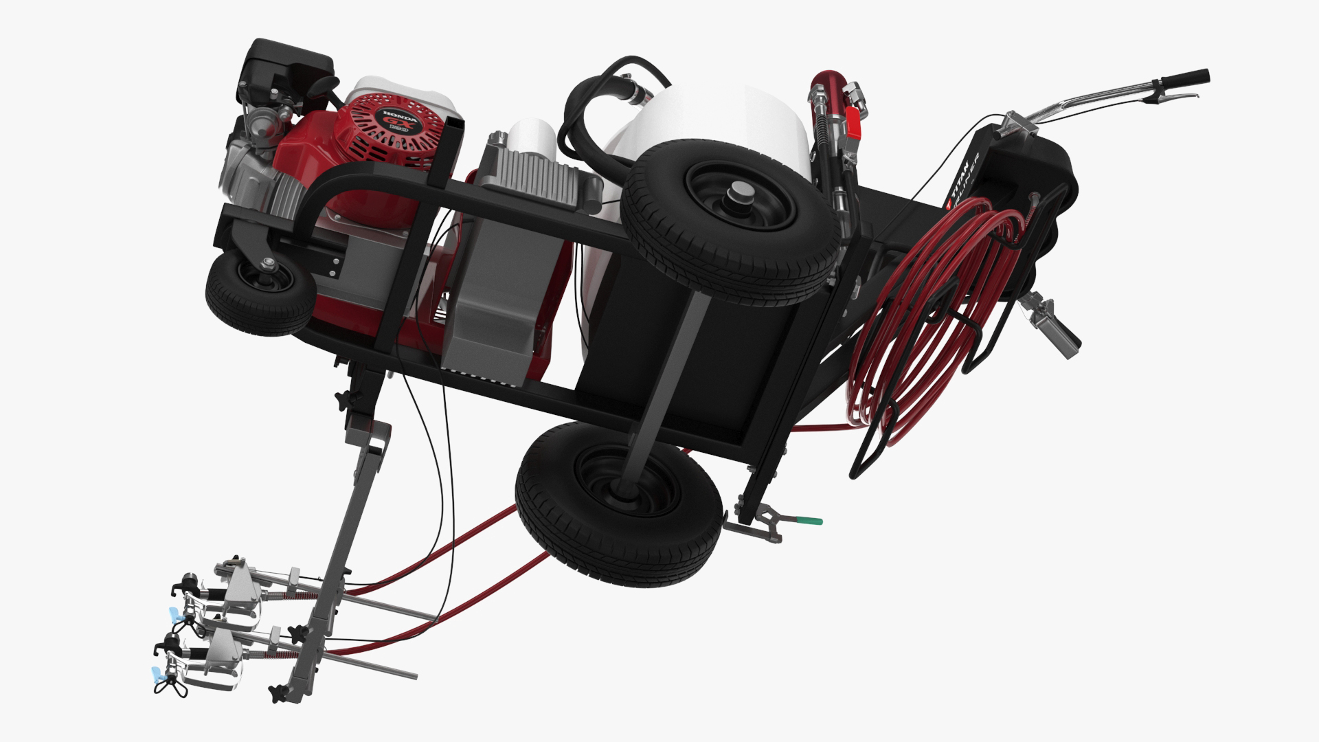 Line Painting Machine Titan PowrLiner 4955 Rigged 3D model