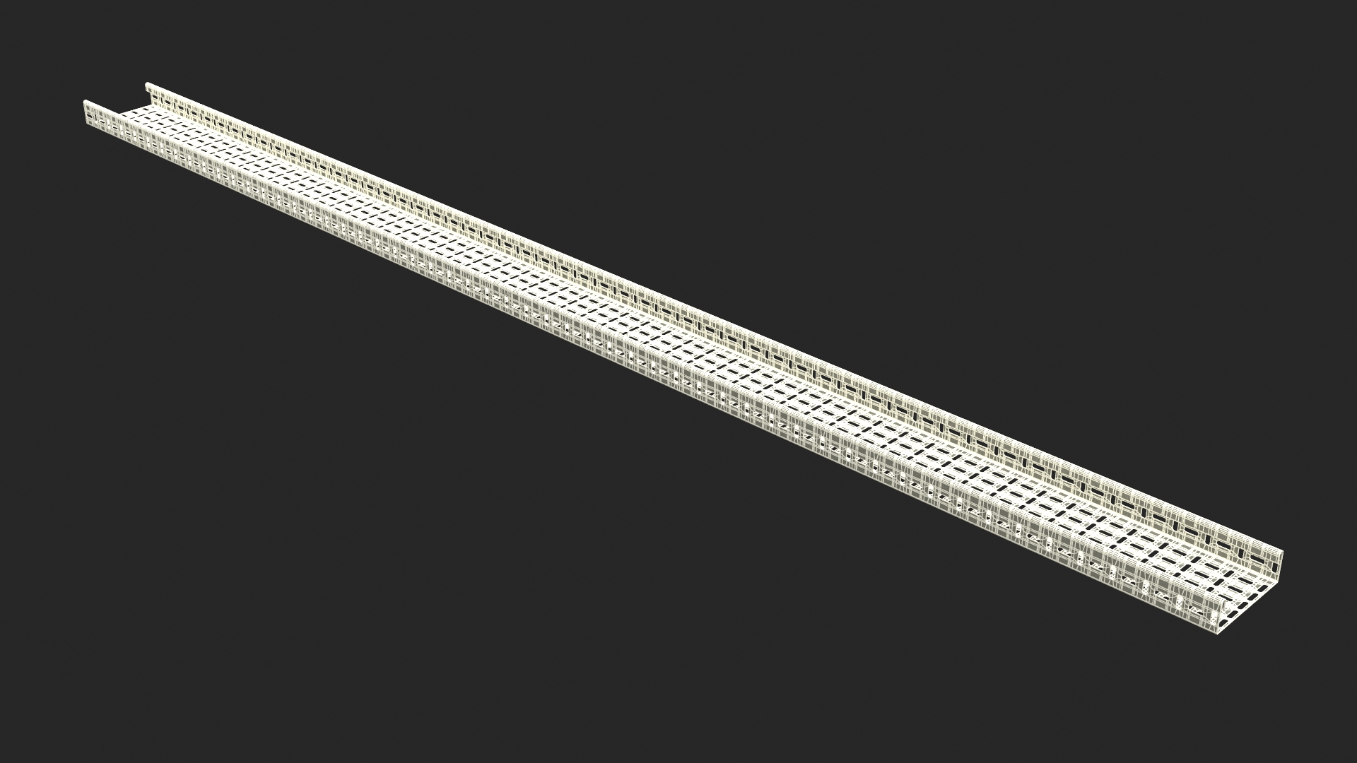 Cable Channel Straight Line 3D