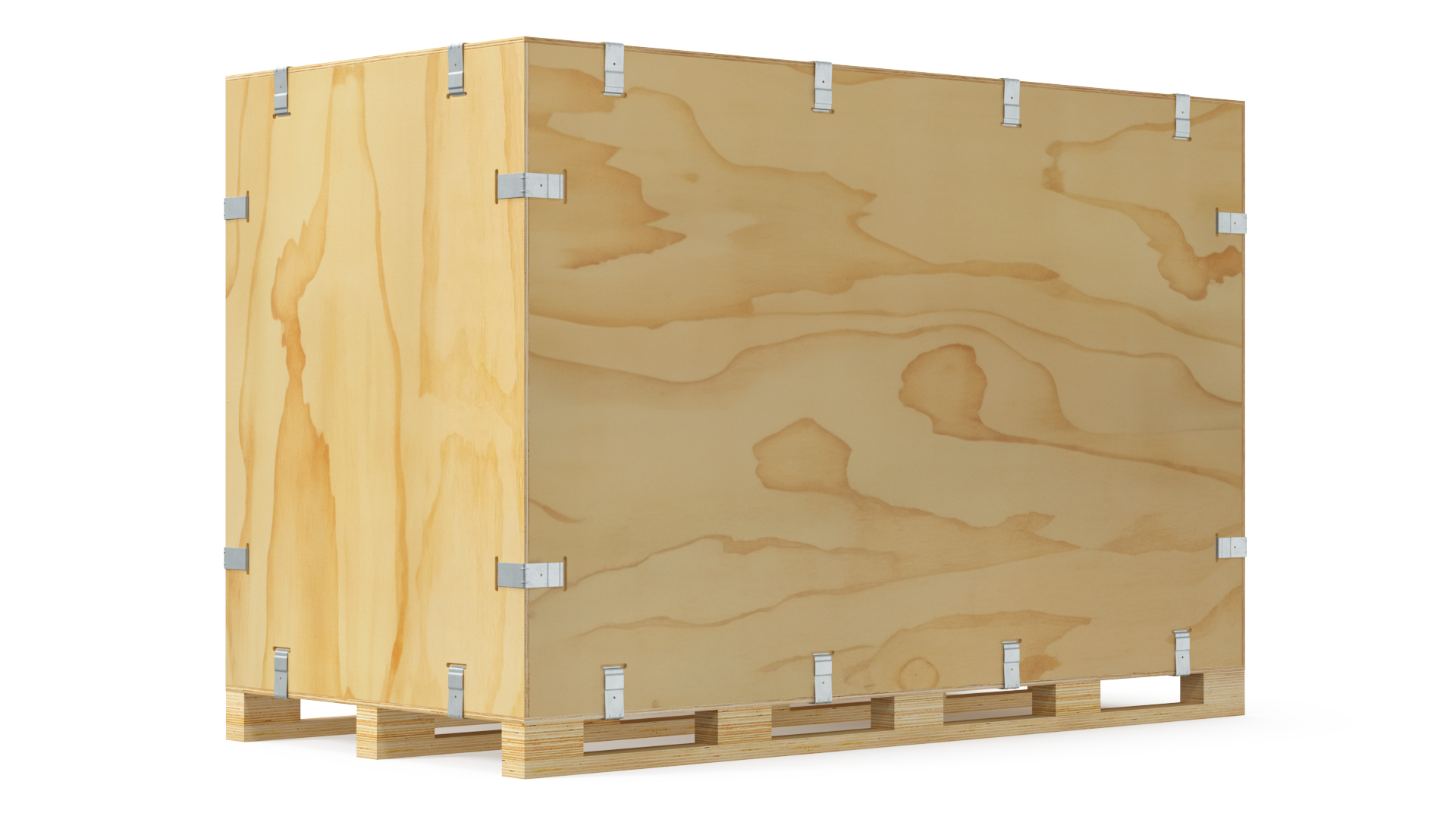 3D Heavy Duty Wood Crate