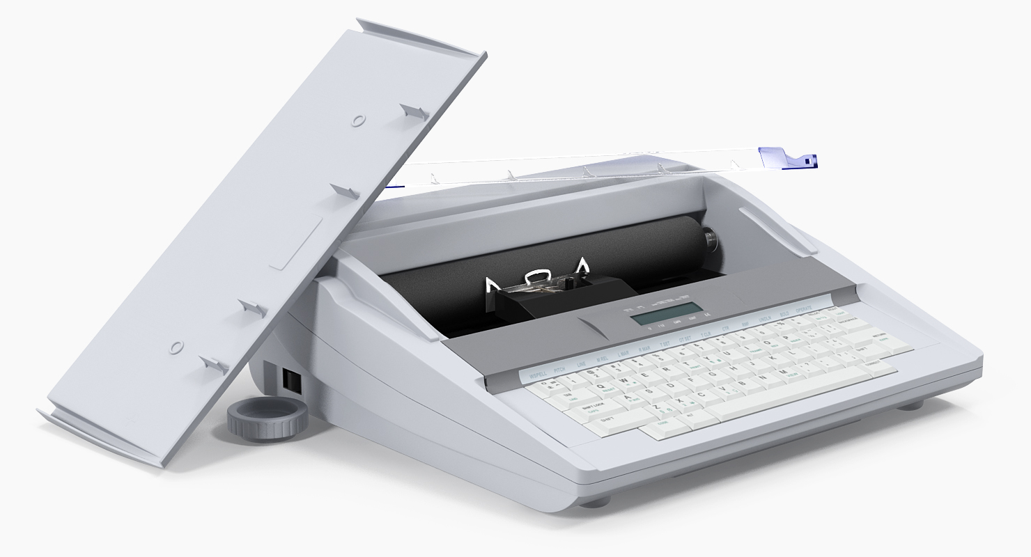 Electronic Typewriter Generic 3D model