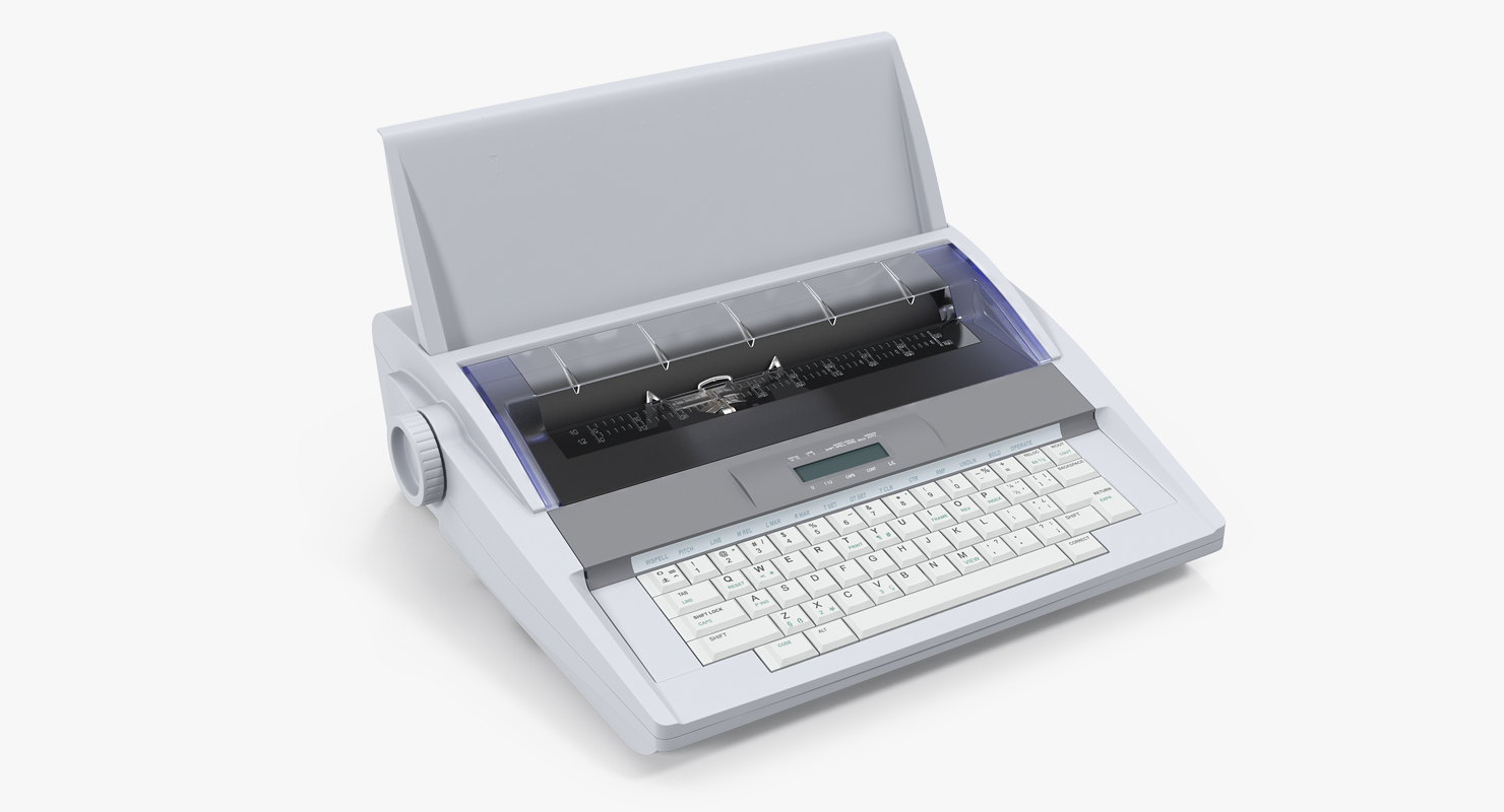 Electronic Typewriter Generic 3D model
