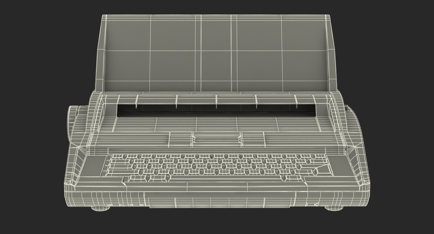 Electronic Typewriter Generic 3D model