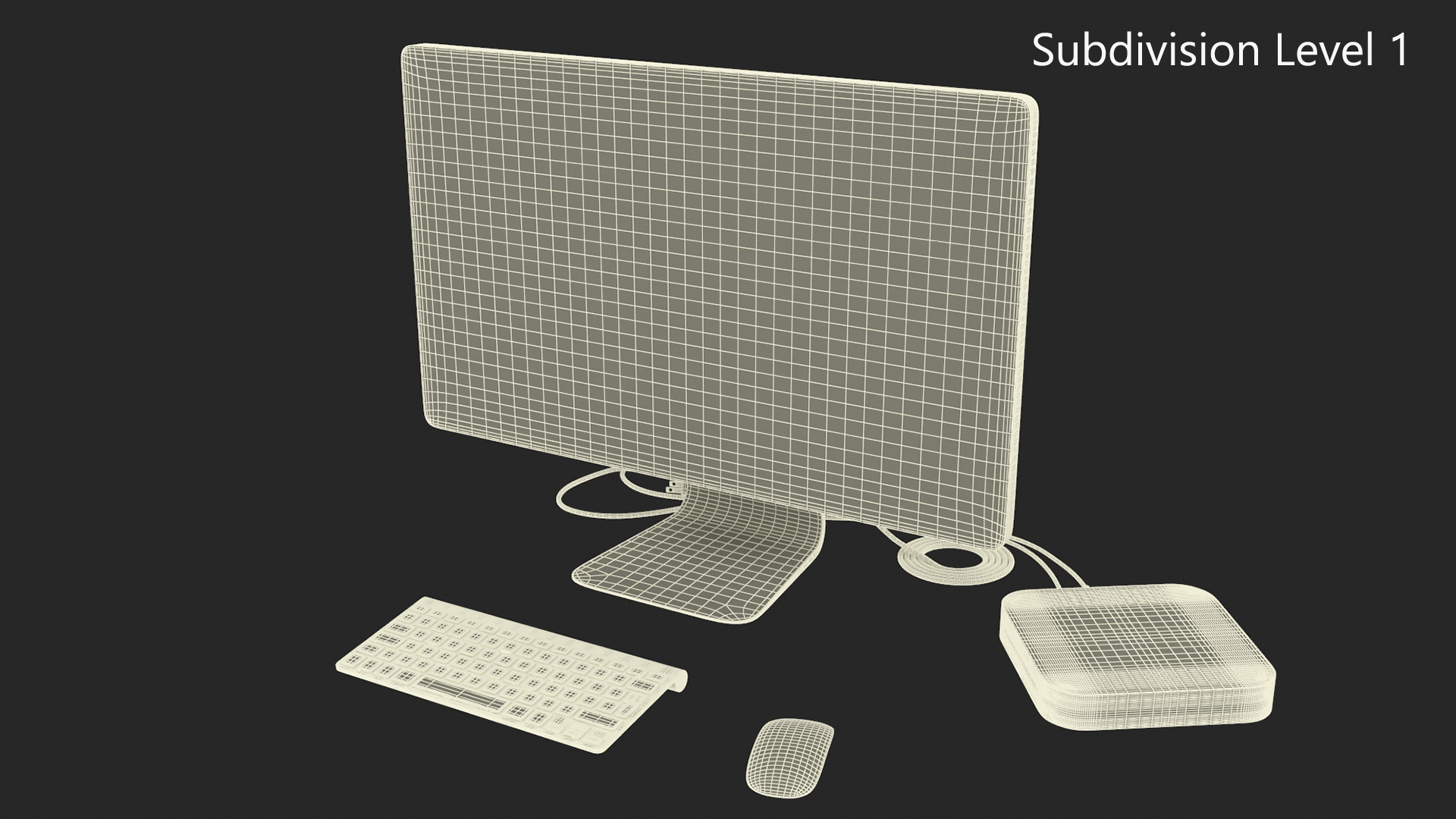 3D Mac Mini with Monitor